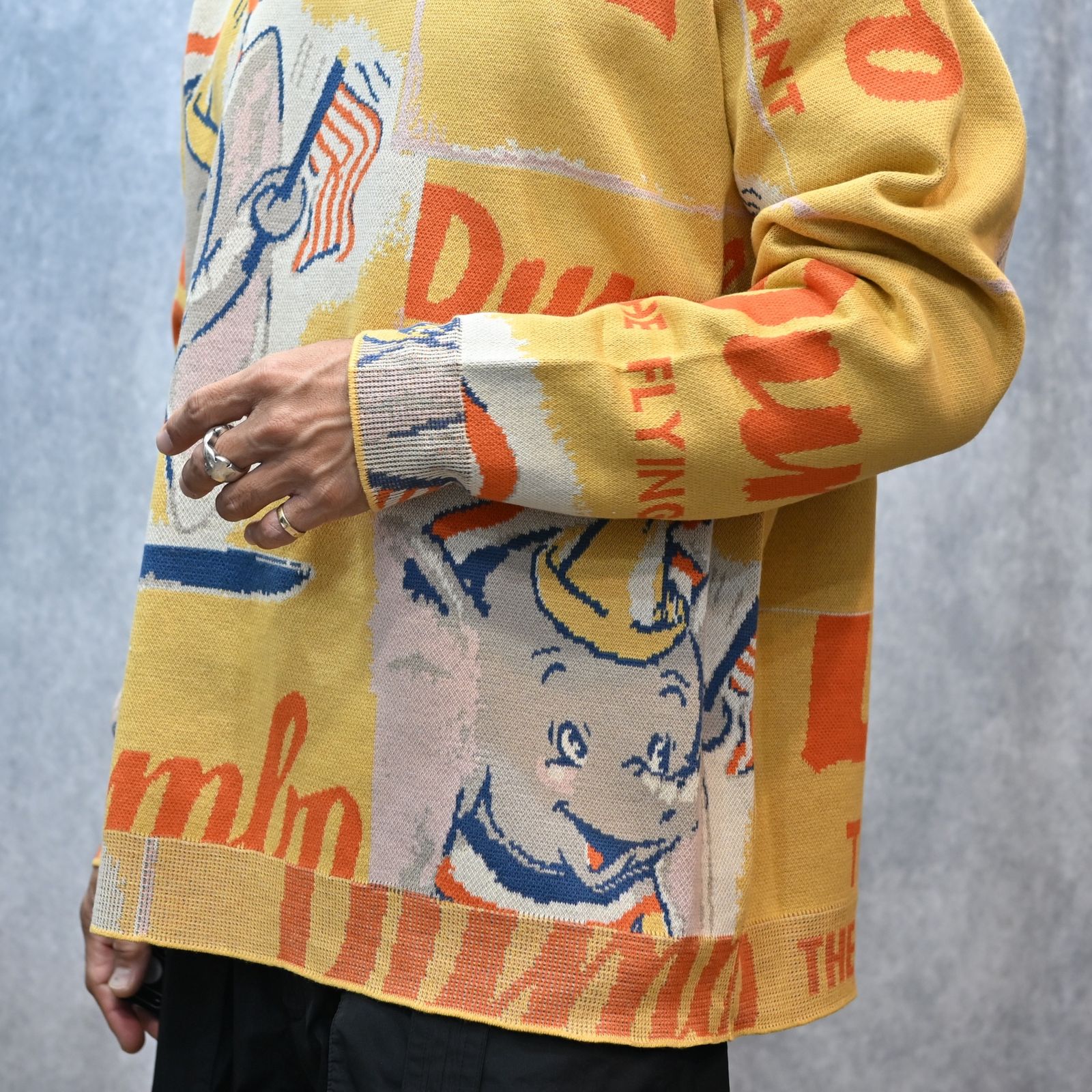 DISNEY VP / PC KNIT COLLECTION CREWNECK  (DUMB/YELLOW)｜ディズニー ニット （ダンボ/イエロー） DP-030-3672-71
