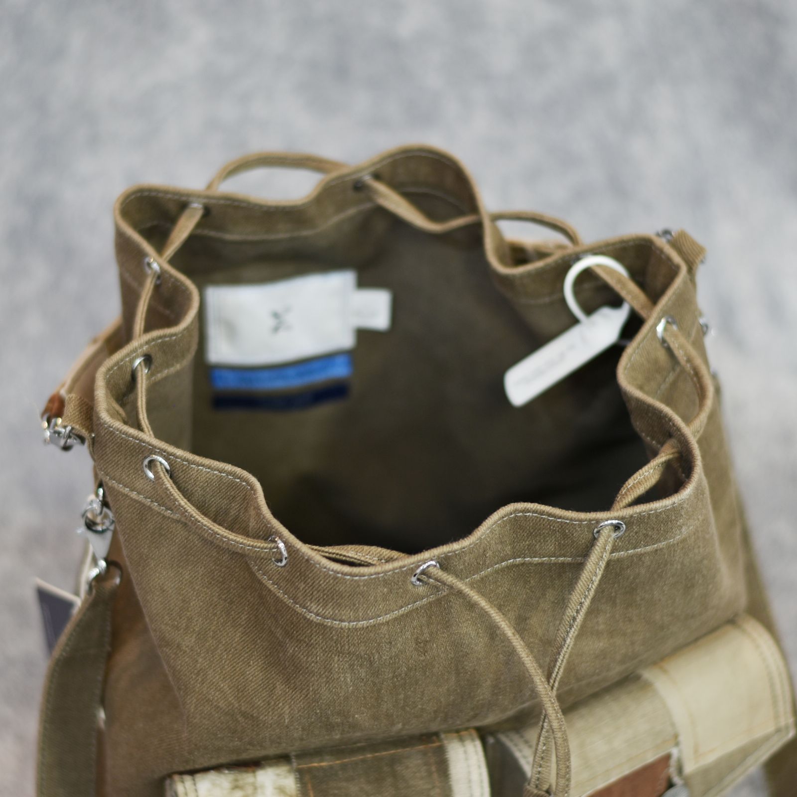 TOOL BAG  (DK BROWN) | バケットバッグ 巾着バッグ