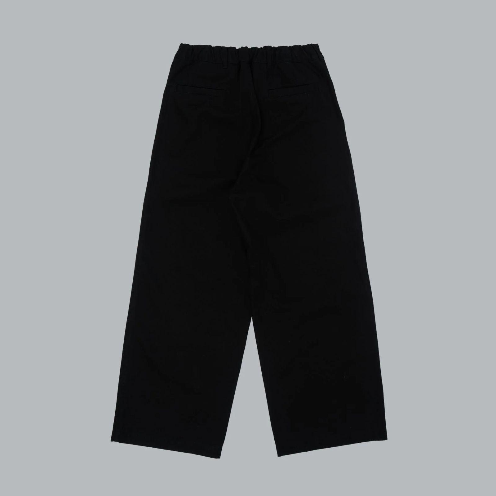 CHINO WIDE TROUSERS （BLACK） / チノパンツ ワイドトラウザー （ブラック） 2026SS-PT2-YT