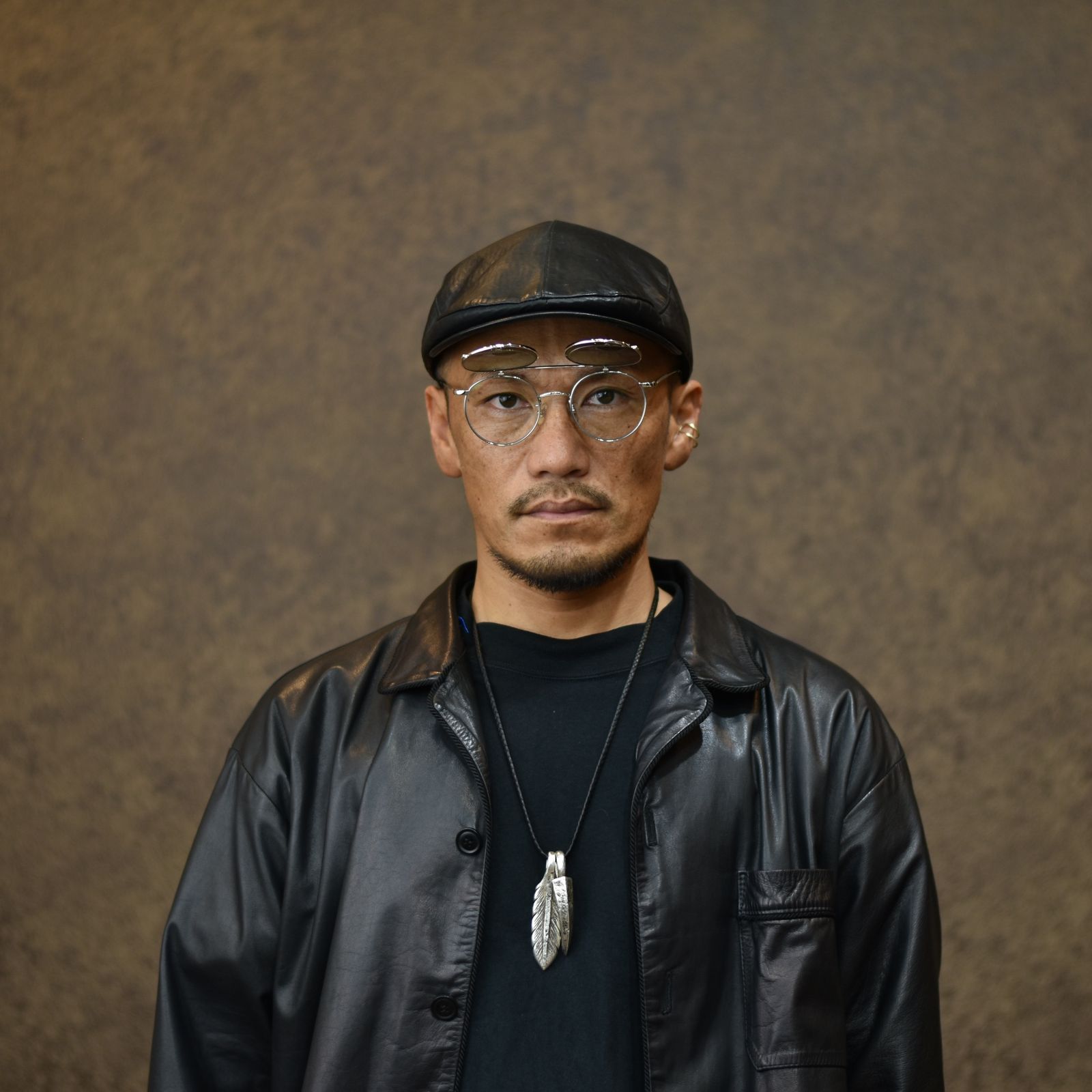 Flip up type circle metal glasses -Limited- (Sliver.Green) / フリップアップタイプ サークルメタル グラシズ -数量限定- / サングラス