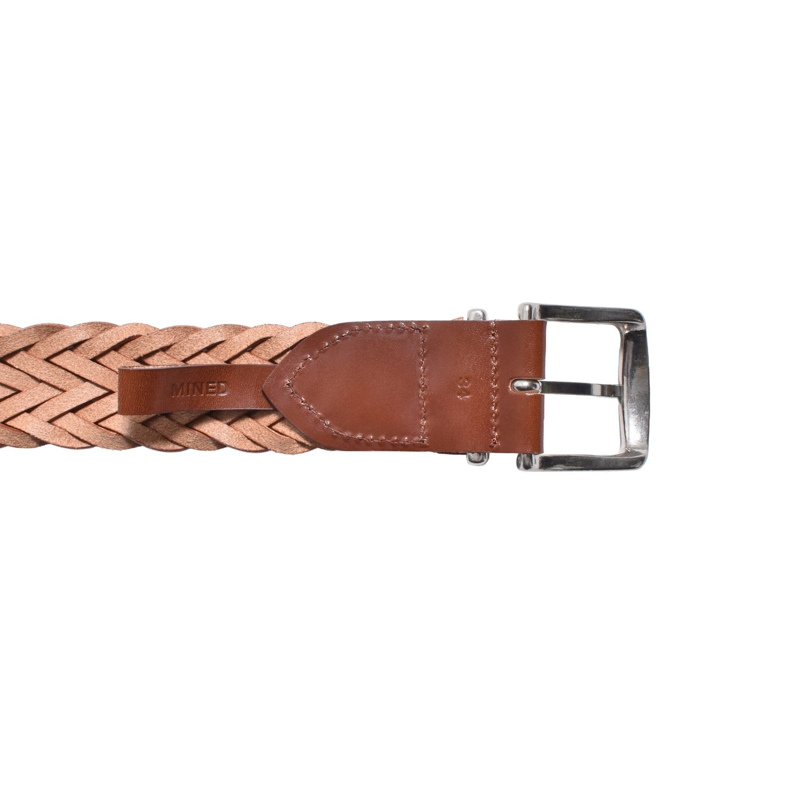 Leather Semi Wide Mesh Belt （BRN）｜レザーメッシュベルト｜MDLBT003