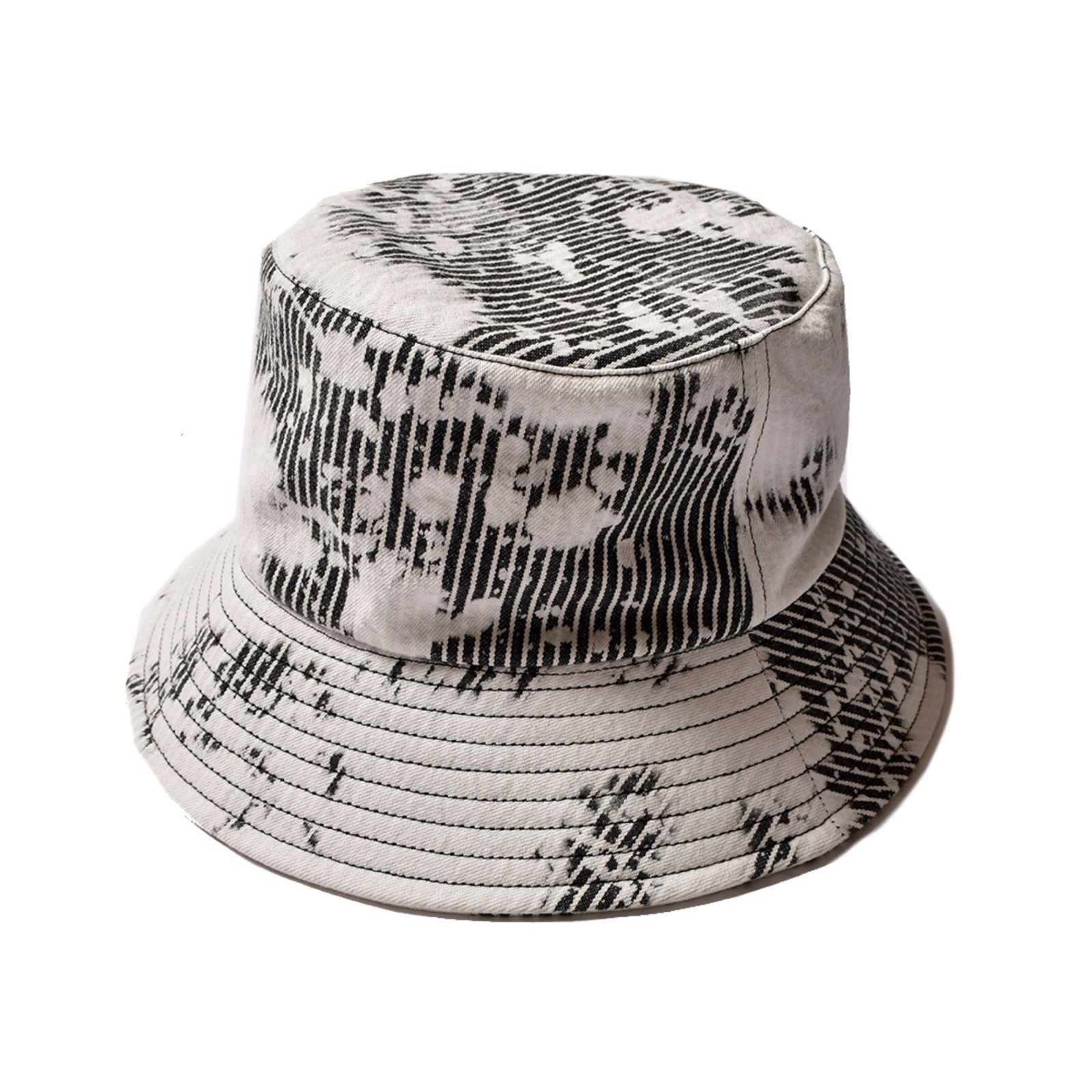 Hickory Bleachout Bucket HAT （BUS） / ヒッコリー バケットハット （ブラック）
