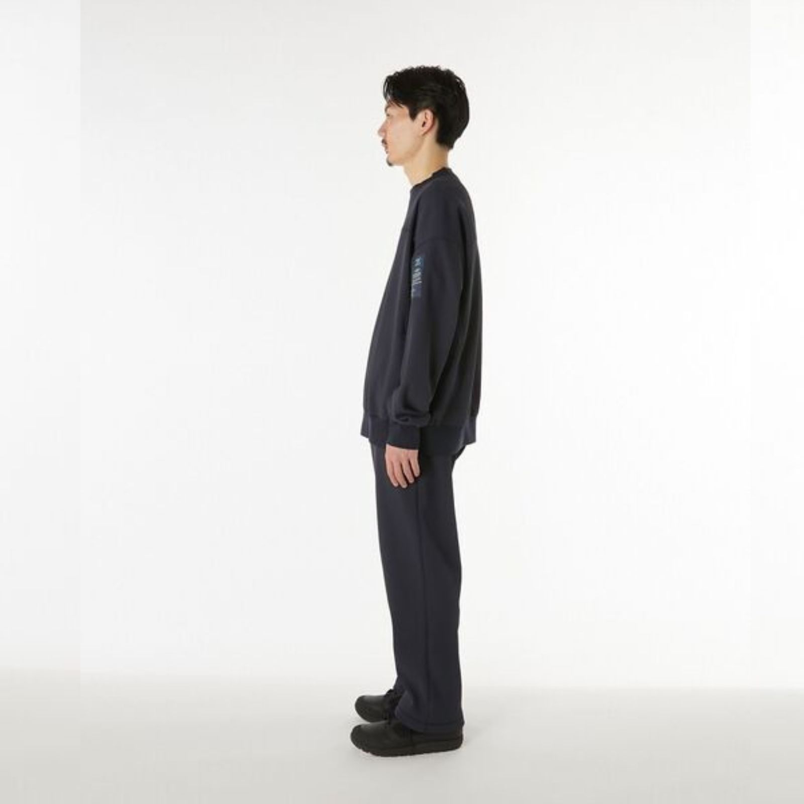 EXCHANGE SERVICE TOPS T-SHIRT （BLACK）｜ワッフル ロングスリーブ｜9252-CS04-012