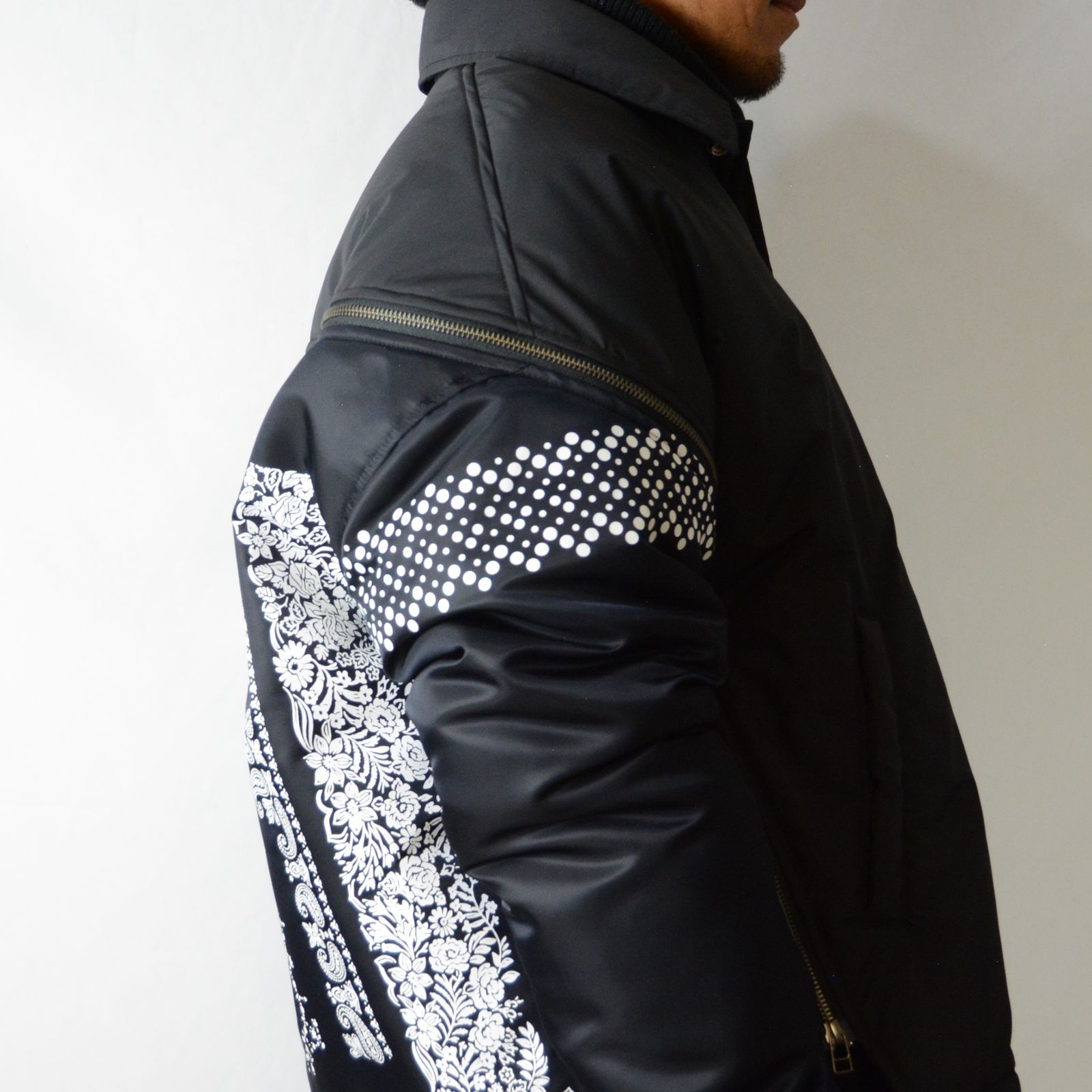 FACETASM - ORIGINAL BANDANA PRINT PADDED JAKET （BLACK