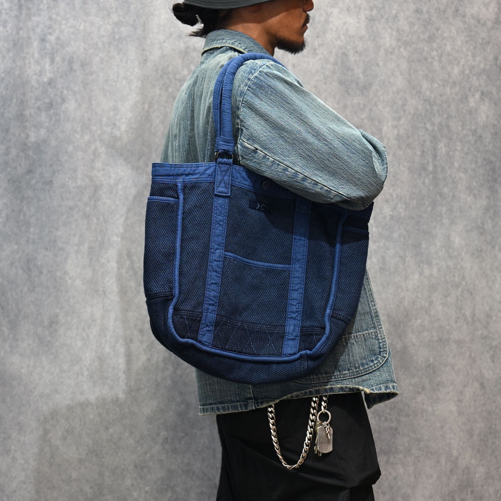 PC KENDO TOTE BAG （BLUE） / ピーシーケンドウトートバッグ （ブルー） / PC-001-322-40