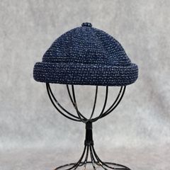 TWEED KNIT FISHERMAN’S CAP （BLUE）｜ツイード ニット フィッシャーマン キャップ （ブルー） PC-031-3651-40