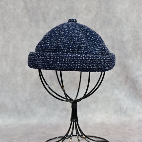 TWEED KNIT FISHERMAN’S CAP （BLUE）｜ツイード ニット フィッシャーマン キャップ （ブルー） PC-031-3651-40