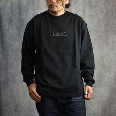 CLASSIC LOCAL LOGO EMBROIDERY L/S TEE (BLACK) / ローカル ロゴ刺繍 ロングスリーブ Tシャツ