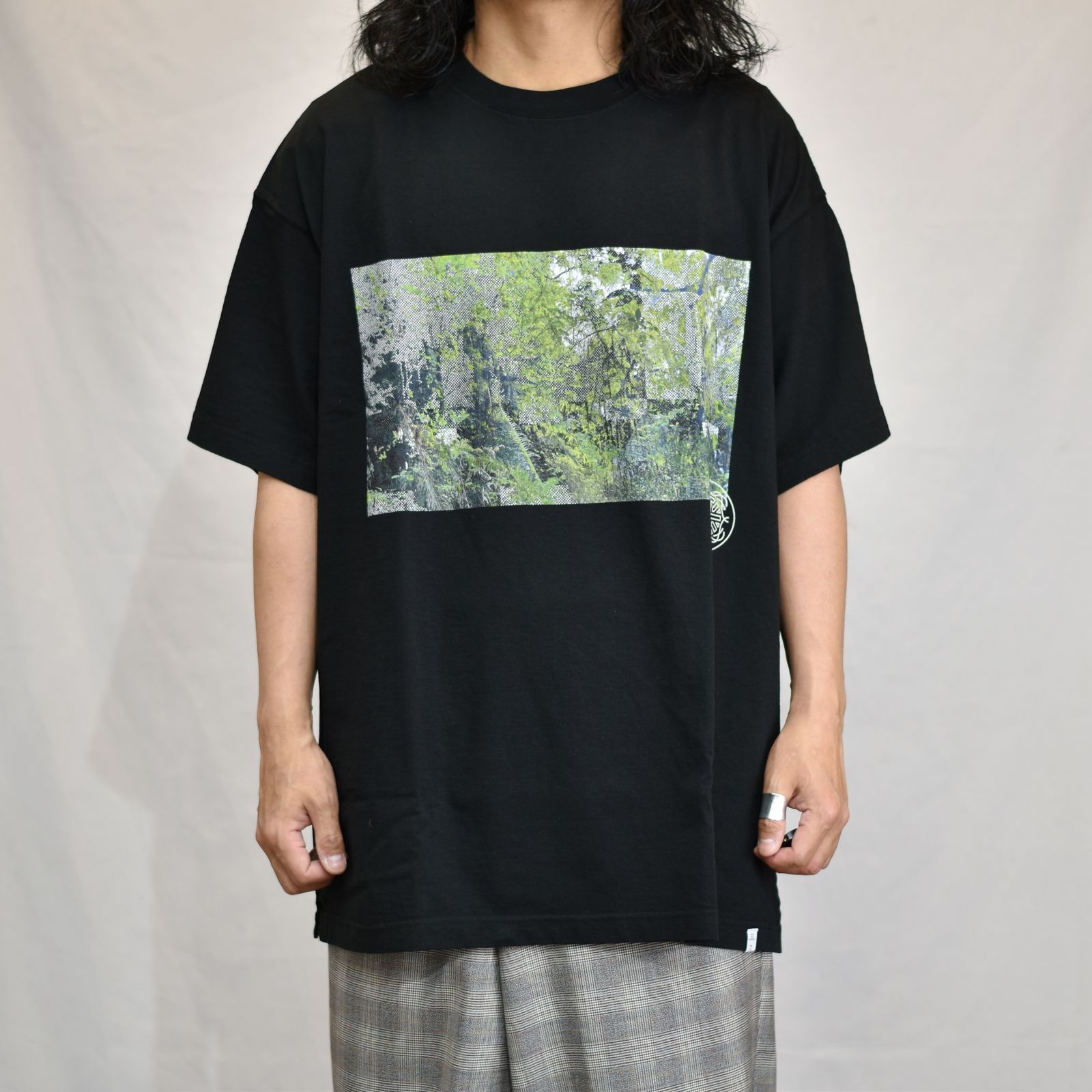 FOREST BIG TEE (BLACK) / 森林(カモフラージュ柄) ビッグ Tシャツ