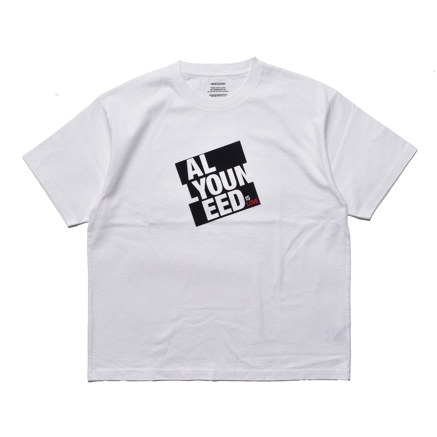All You Need is Love Tee （WHT） ｜プリントTシャツ (ホワイト)｜2604-4004