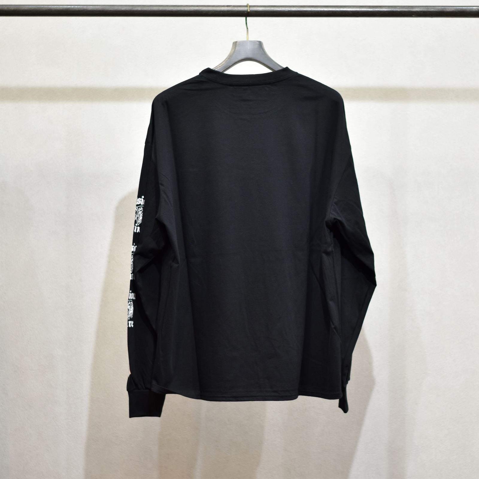 COTTON L/S T-SHIRT '2FACE (BK)