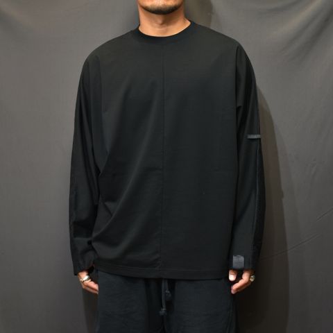 N.HOOLYWOO × MINEDENIM BD.Discharge Glen Check NHW LS TSH （BLACK） ロングスリーブ 長袖カットソー グレンチェック