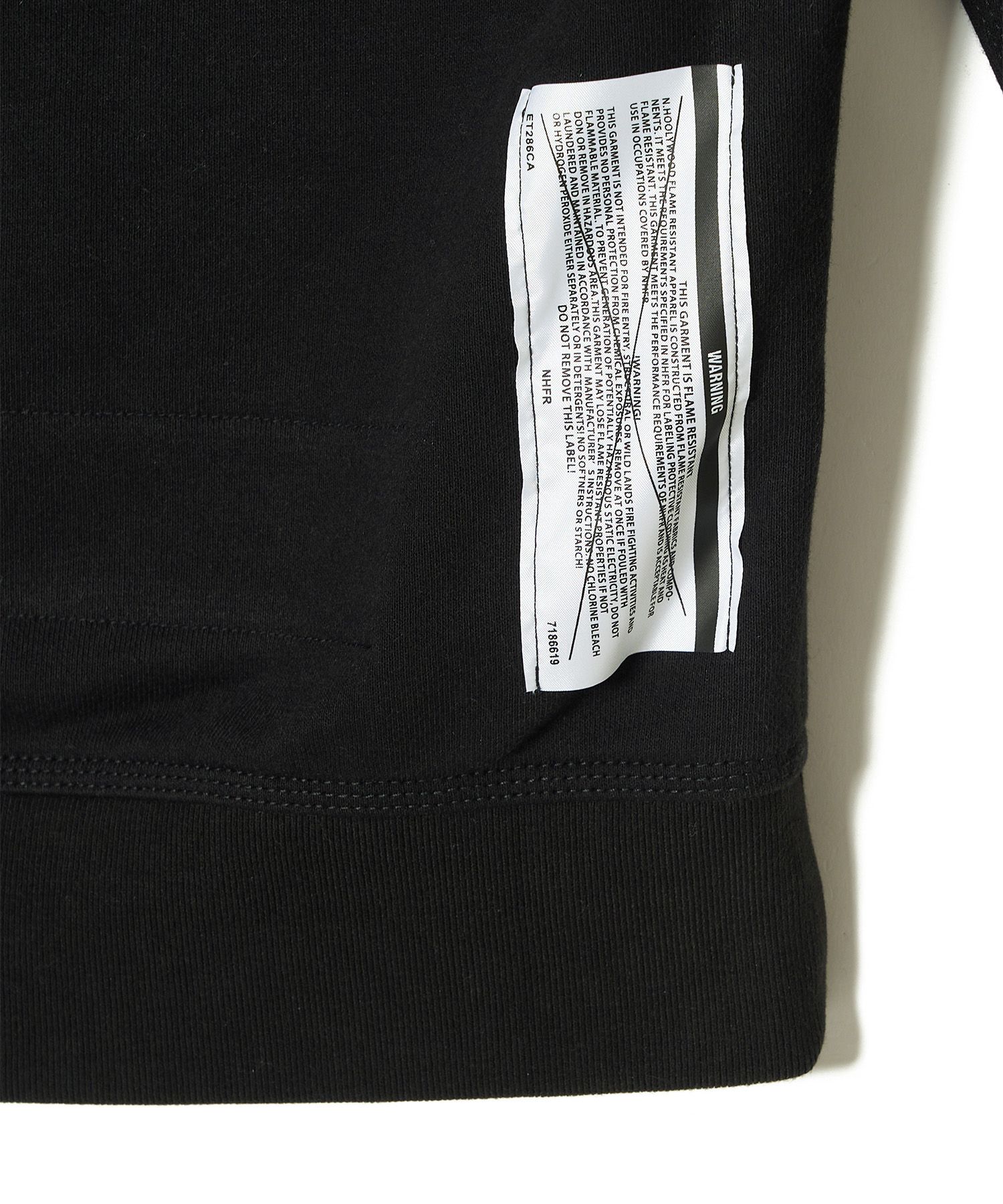 HOODIE SWEATSHIRT (BLACK) -  フーディー スウェット （ブラック） 1242-CS02-022