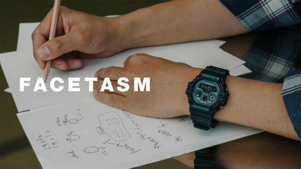 【FACETASM × G-SHOCK】 デザイナー落合氏の手書きフォントを採用した「DW-5900」シリーズ