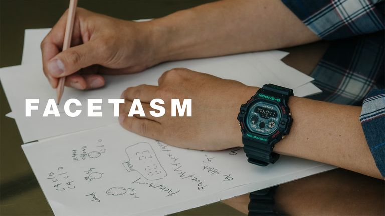 【FACETASM × G-SHOCK】 デザイナー落合氏の手書きフォントを採用した「DW-5900」シリーズ