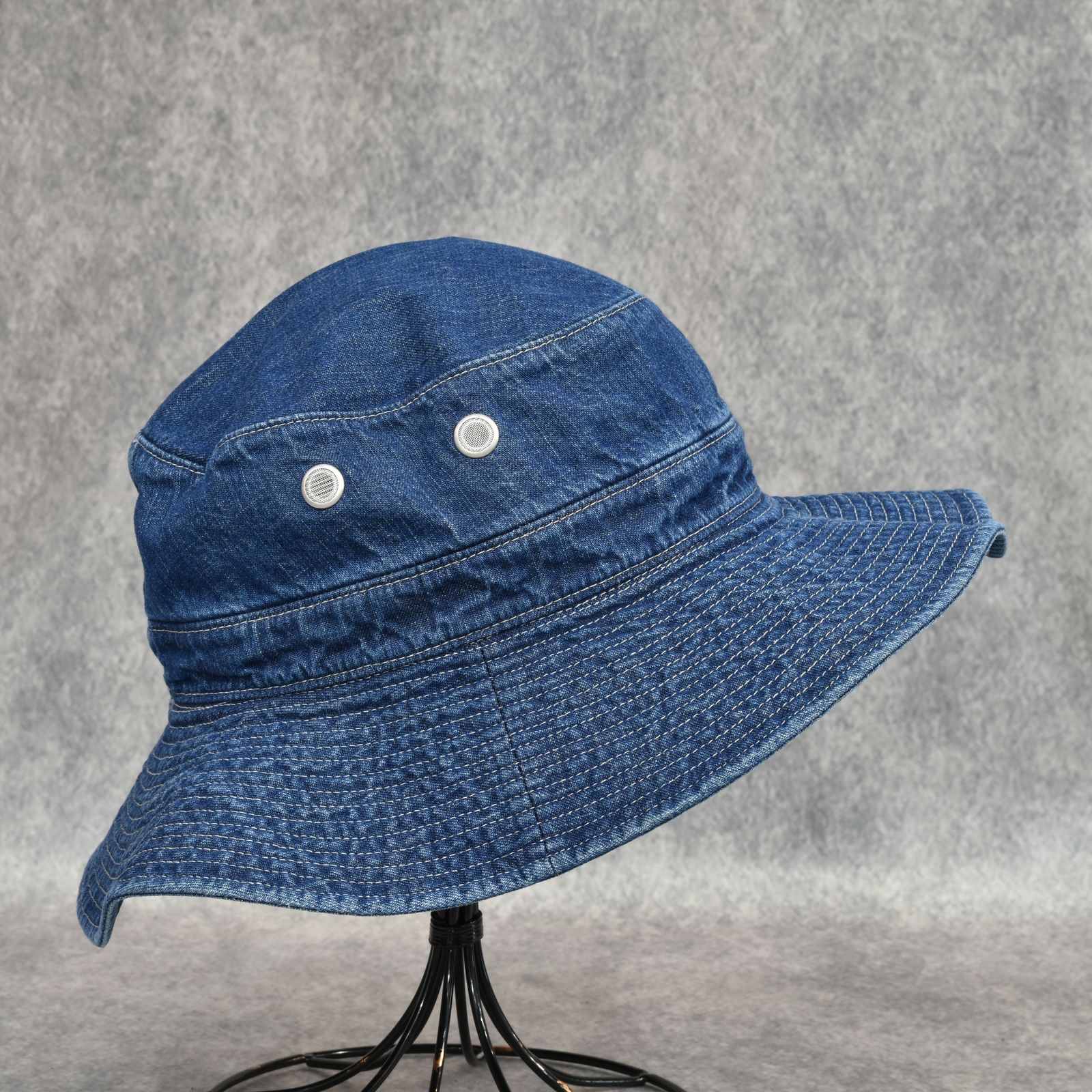 8oz Denim Jungle Hat "BARNES" (FADE WASH)｜ジャングルハット｜Y01007