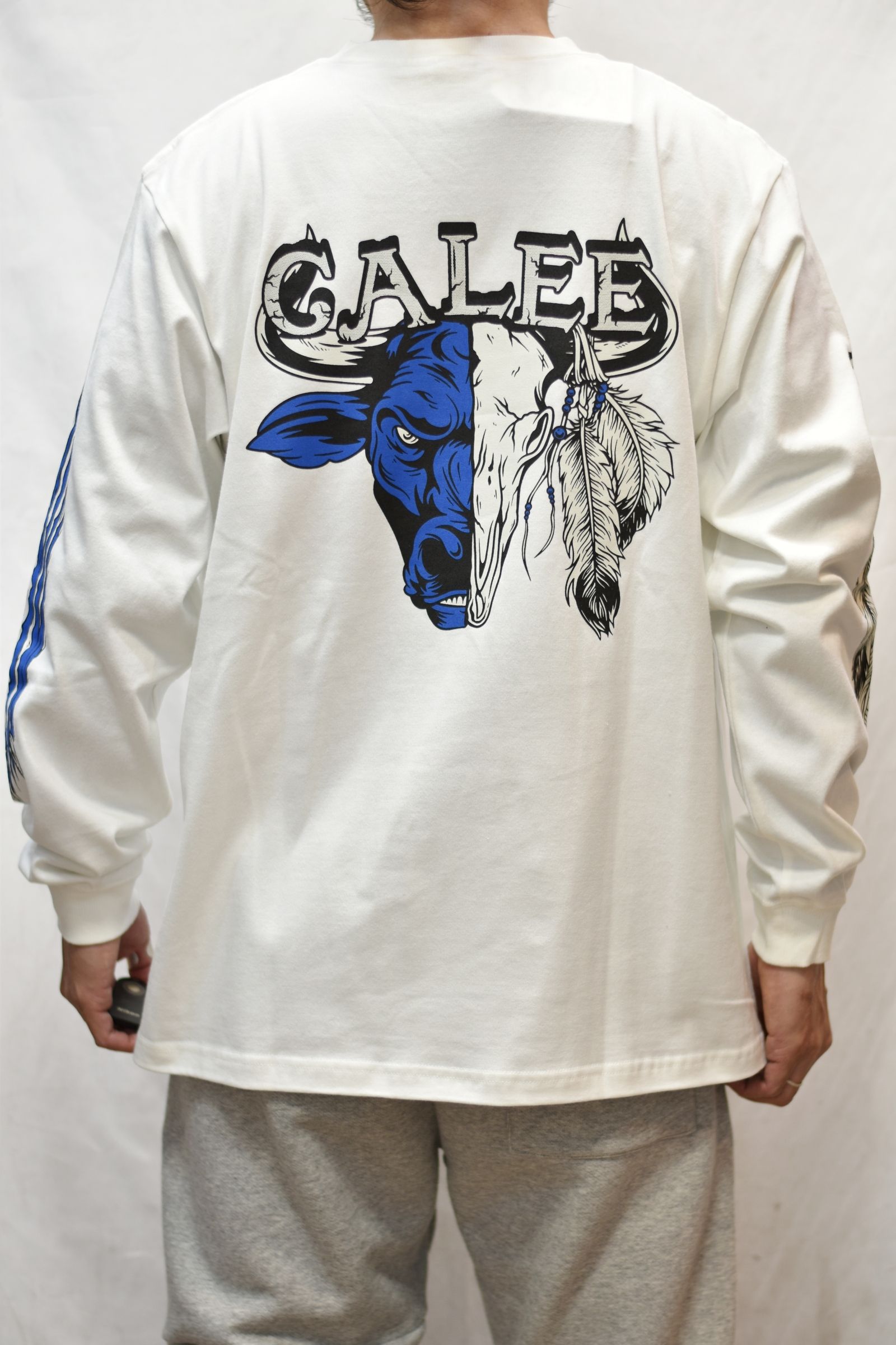 MULTI PRINT L/S TEE (WHITE)