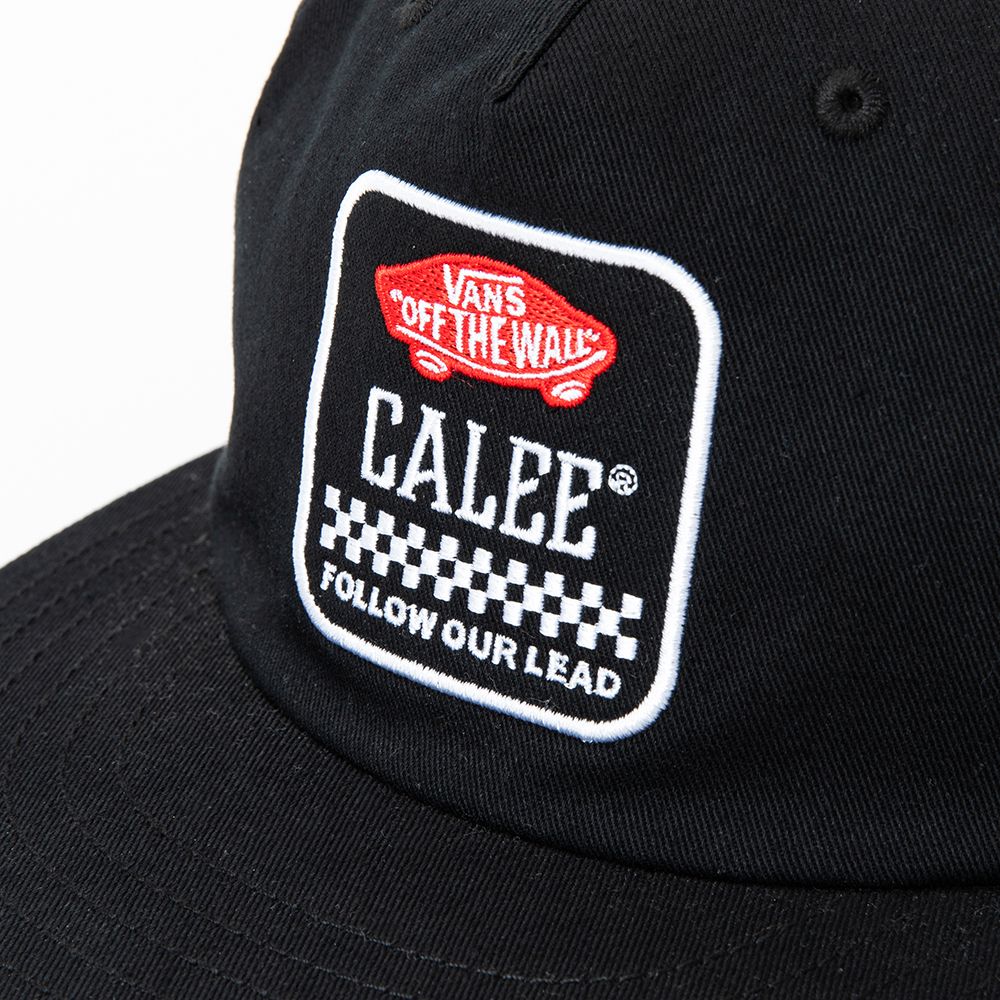 CALEE - CALEE × VANS FOL Wappen cap (Black) / ヴァンズ