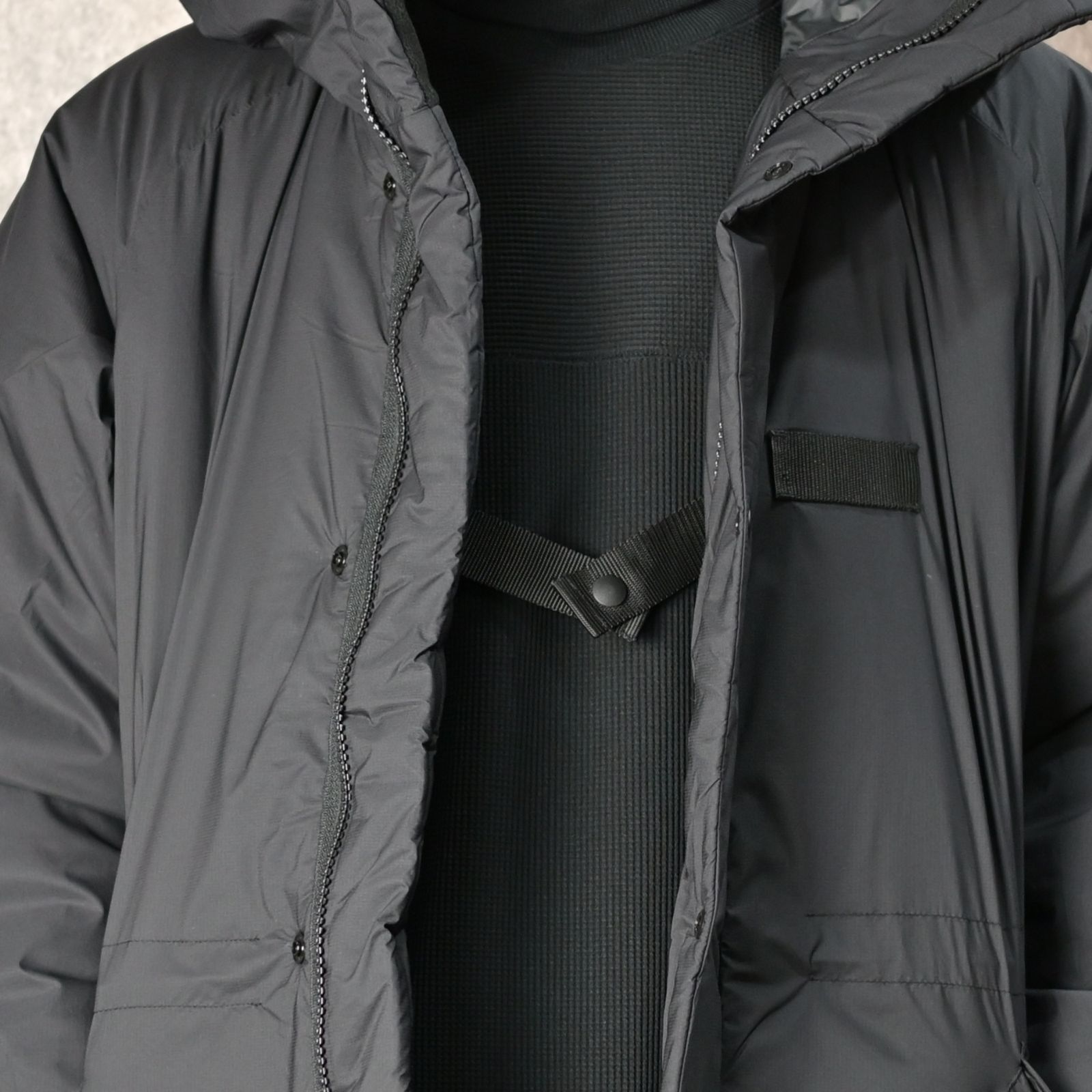 HOODIE COAT (BLACK) -  フーディー コート （ブラック） 9242-CO01-001