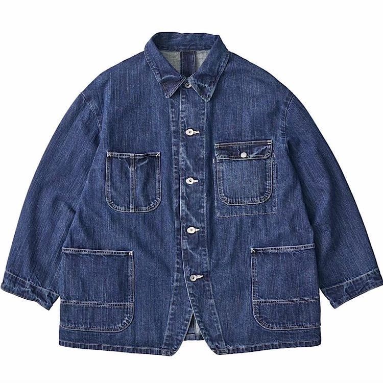 STEINBECK DENIM COVERALLS (INDIGO) - デニムカバーオール （インディゴ）