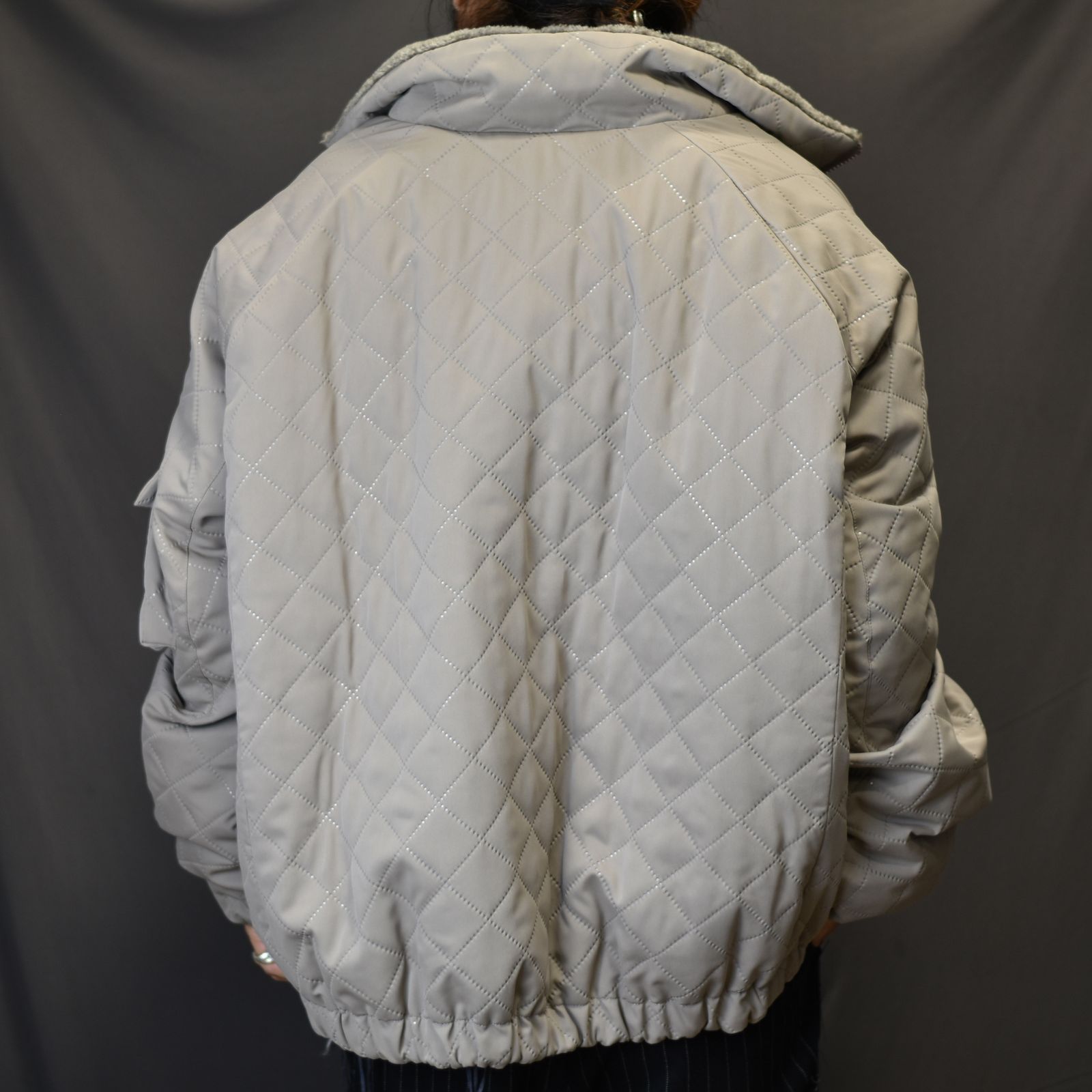リバーシブルハイネックブルゾン / LB23AW-BL03-PSK (WOOD)