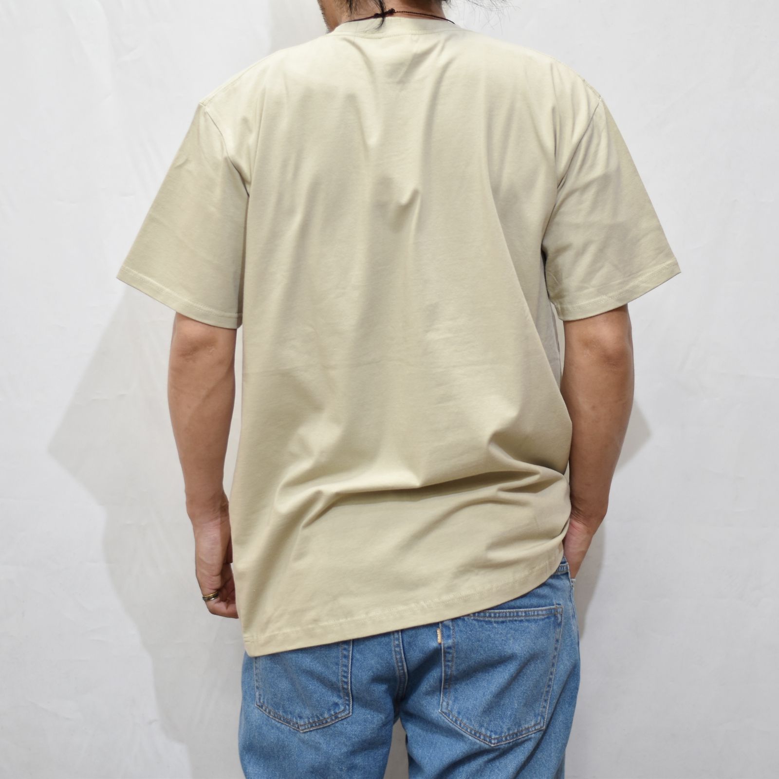 STRETCH SYNDICATE RETRO GIRL T‐SHIRT ＜NATURALLY PAINT DESIGN＞ (BEIGE)