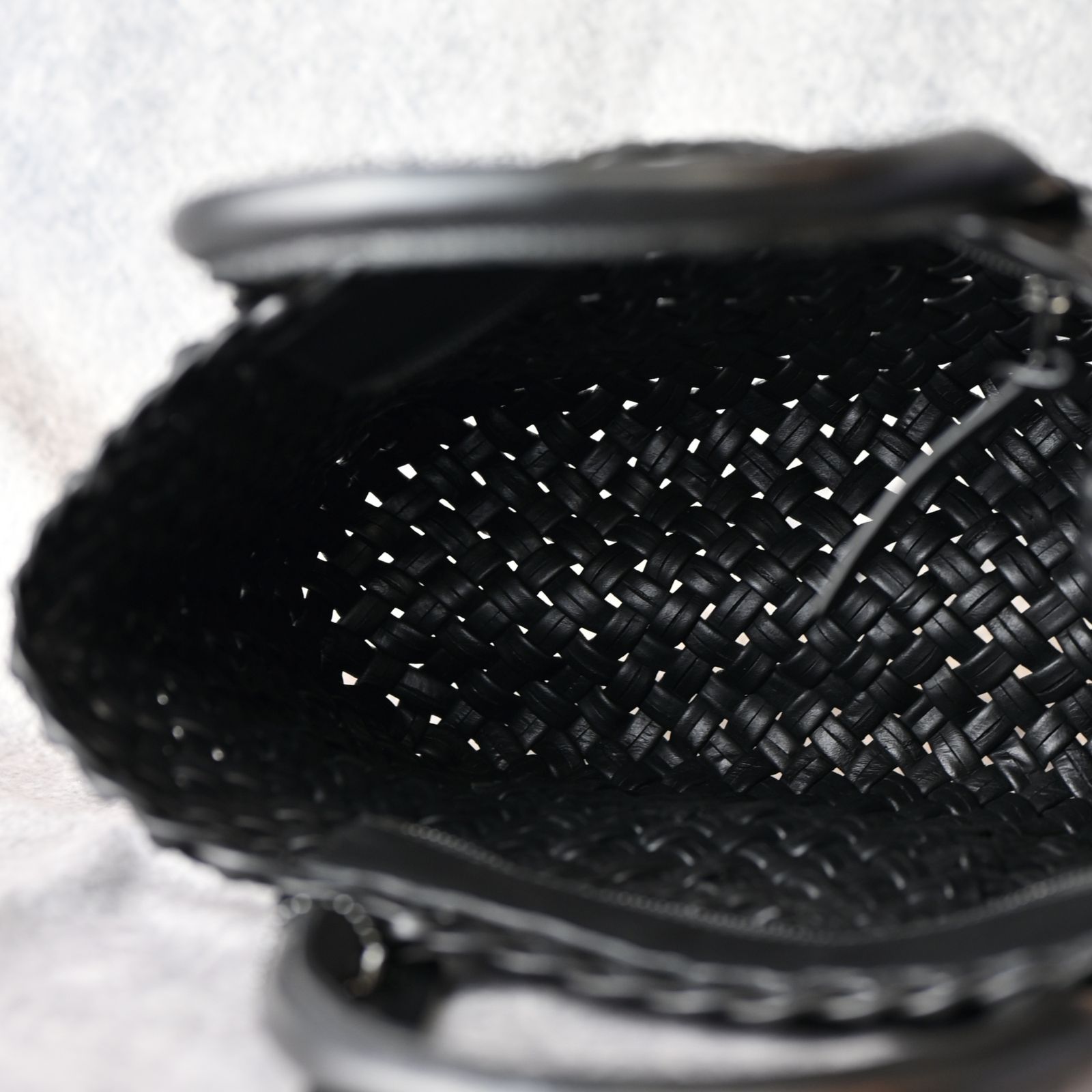 バッファロー無双編み コンパクト トートバッグ （BLACK / ブラック） 259-01