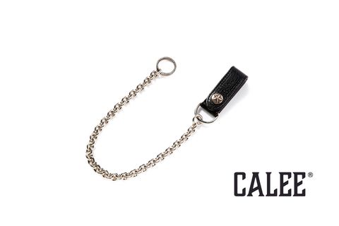 CALEE - Silver star concho leather wallet chain / スターコンチョ 