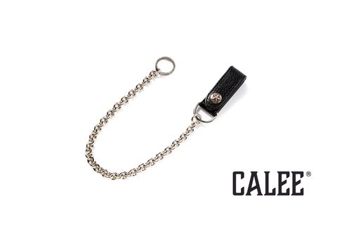 CALEE - Silver star concho leather wallet chain / スターコンチョ