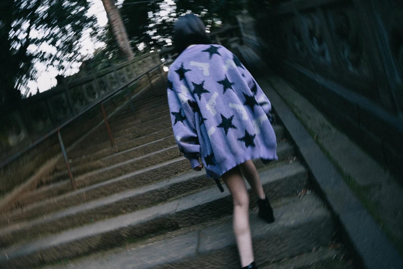 MOHAIR CARDIGAN 'STARS (PPL) / モヘアカーディガン