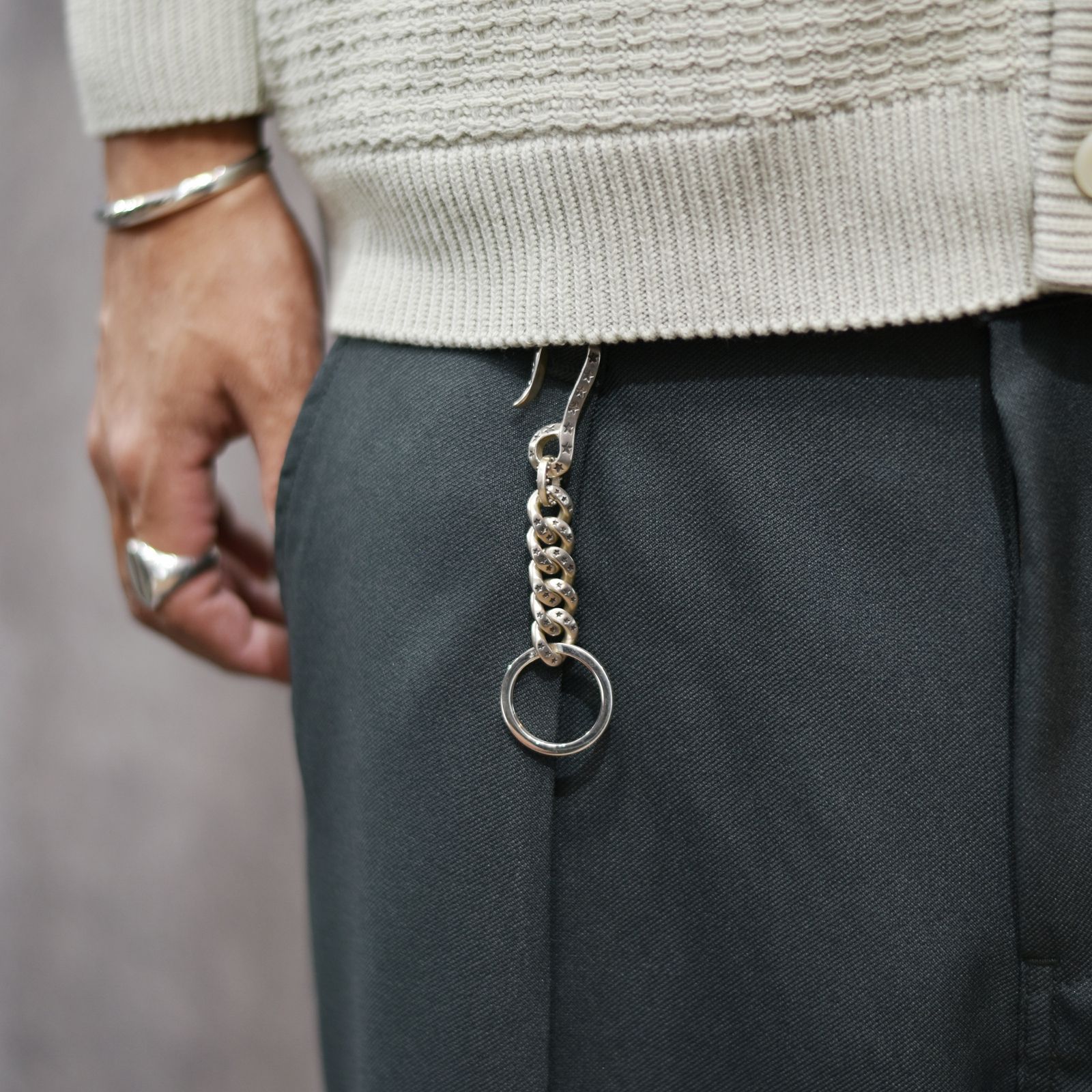 SILVER STAR KEY CHAIN (SILVER)｜シルバー スター キーチェーン｜CL-26SS002JW