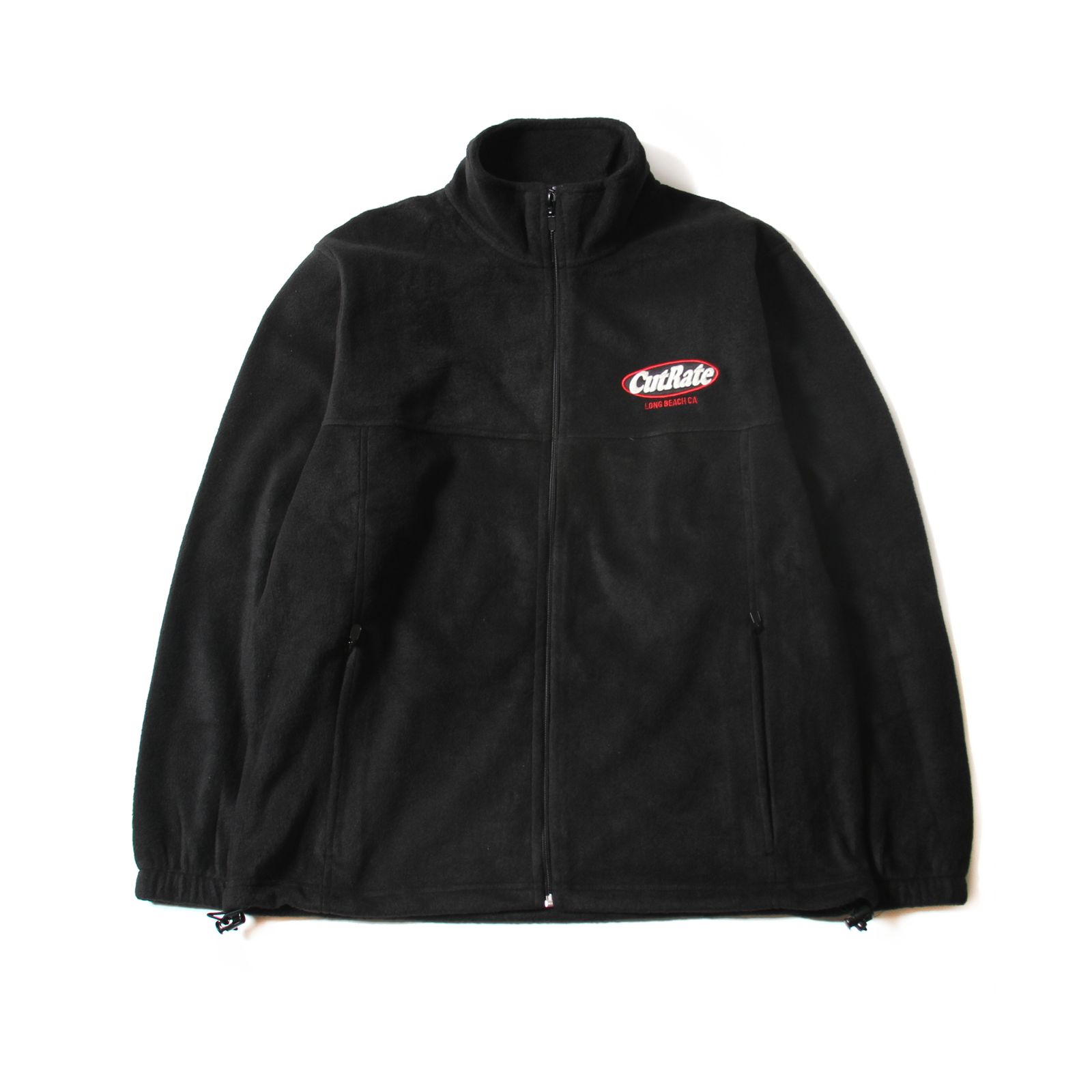 CUTRATE LOGO FULL ZIP FLEECE  (BLACK)