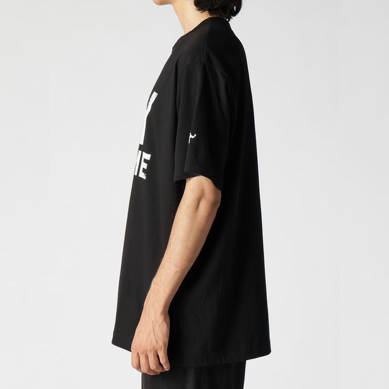 yohji yamamoto - YYH PT SHORT SLEEVE T （BLACK） ロゴ