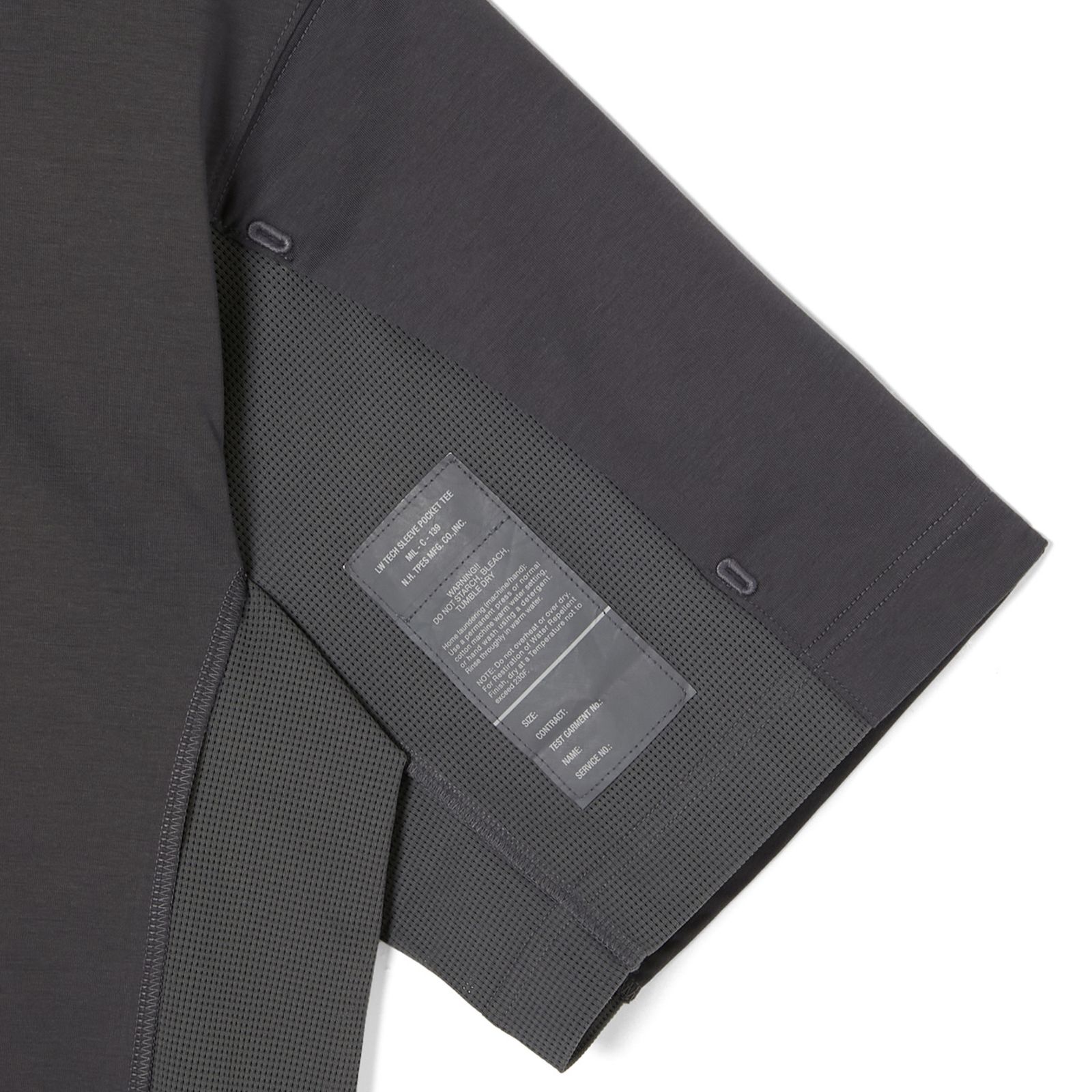 SIDE-PANEL T-SHIRT （CHARCOAL） / ドロップショルダー Tシャツ （チャコール） 9251-CS53-015