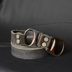CALF LEATHER BELT D-RING NARROW LONG”