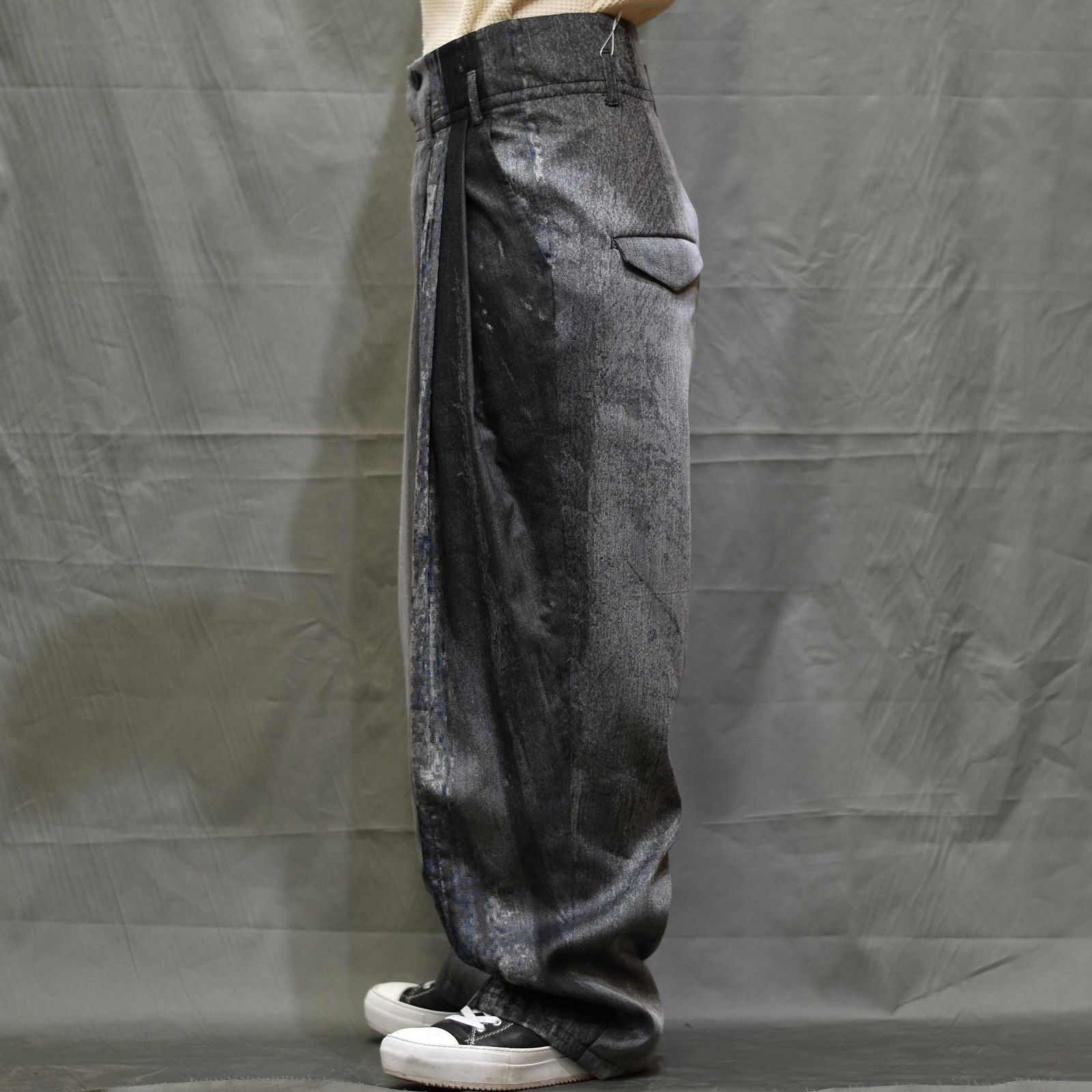 ハイウエストワイドパンツ / LB22SS-PT03-JQ (SKY BLUE GREY)