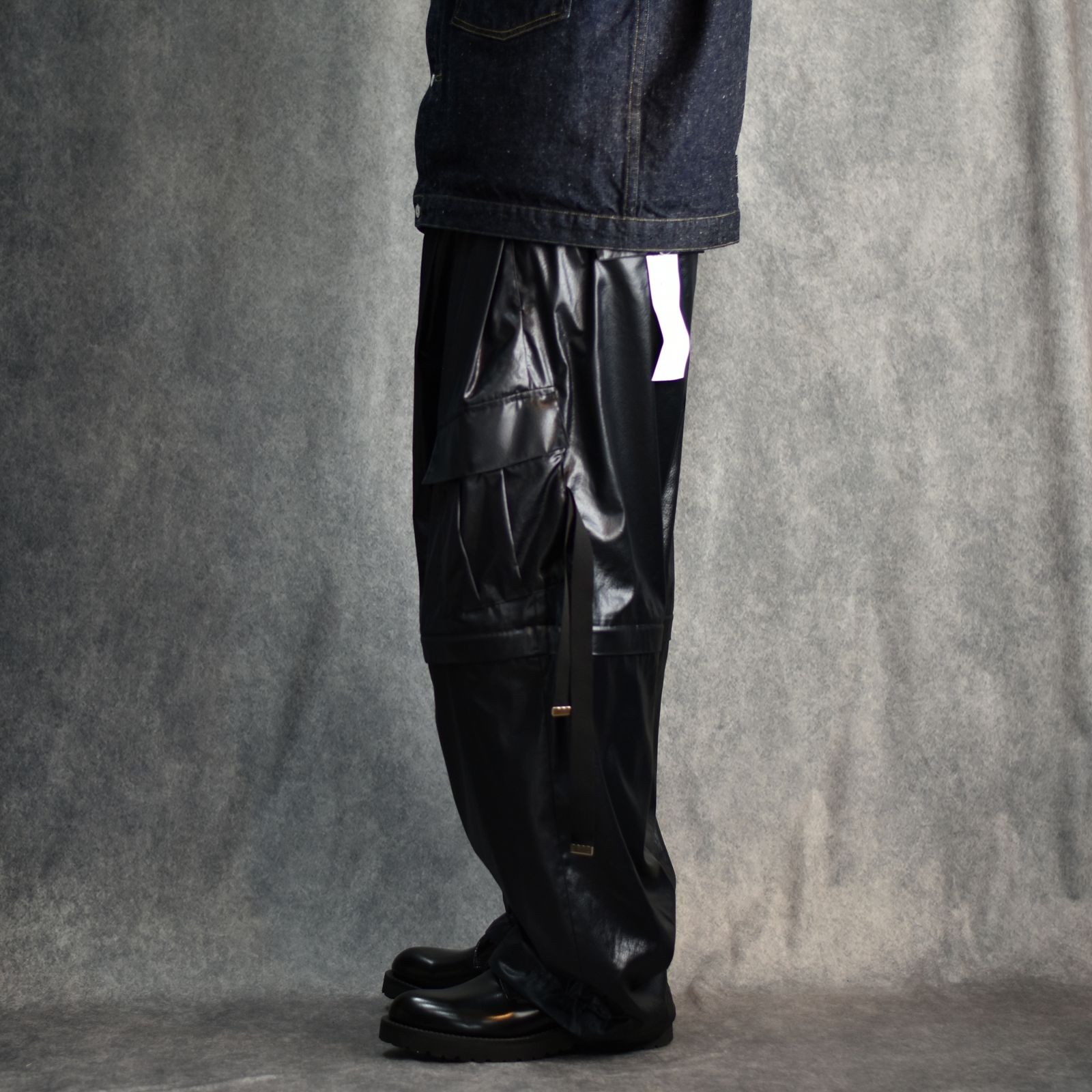 デタッチャブルワイドカーゴパンツ / LB25SS-PT05-FFL (BLACK)