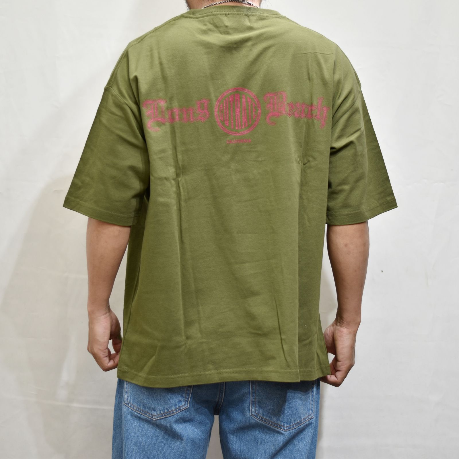 CUTRATE BEACH CITY CA DROPSHOULDER S/S -T-SHIRT (CITY GREEN)