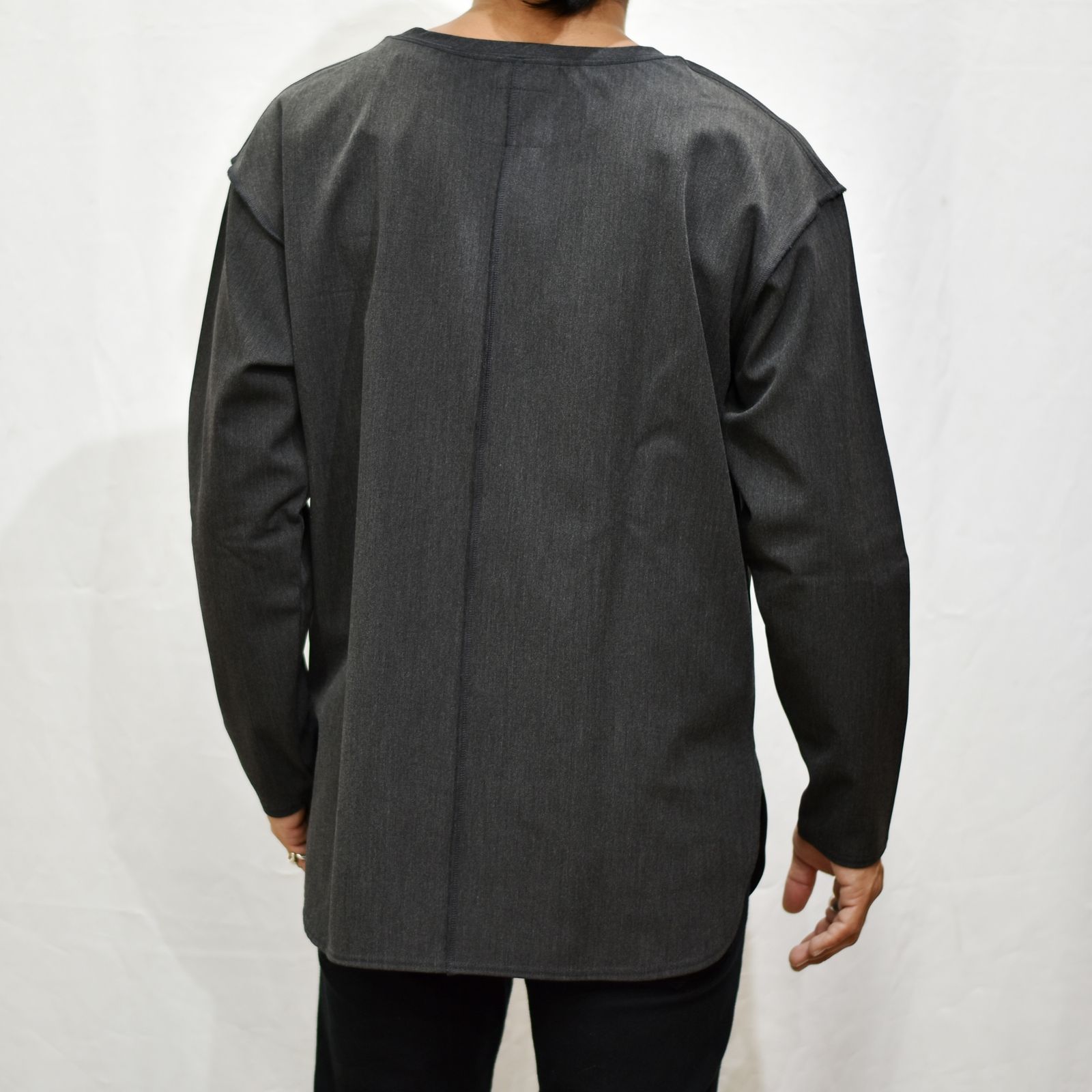 ポリエステルレーヨンアクリル ストレッチ カットソー （GRAY）