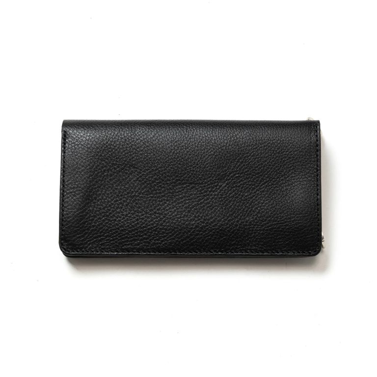 CALEE - STUDS LEATHER LONG WALLET (BLACK) / スタッズ レザー