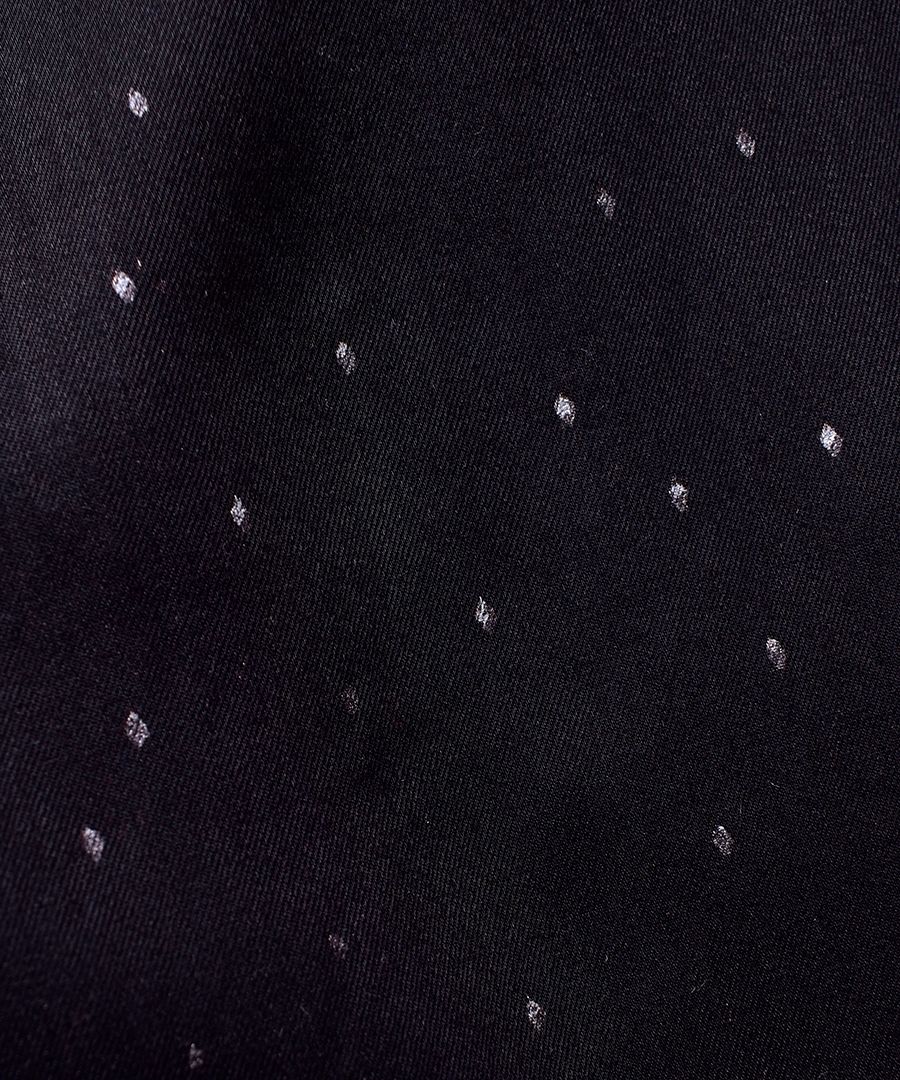 Rhombus Dot C.Denim Western SH (BLK)