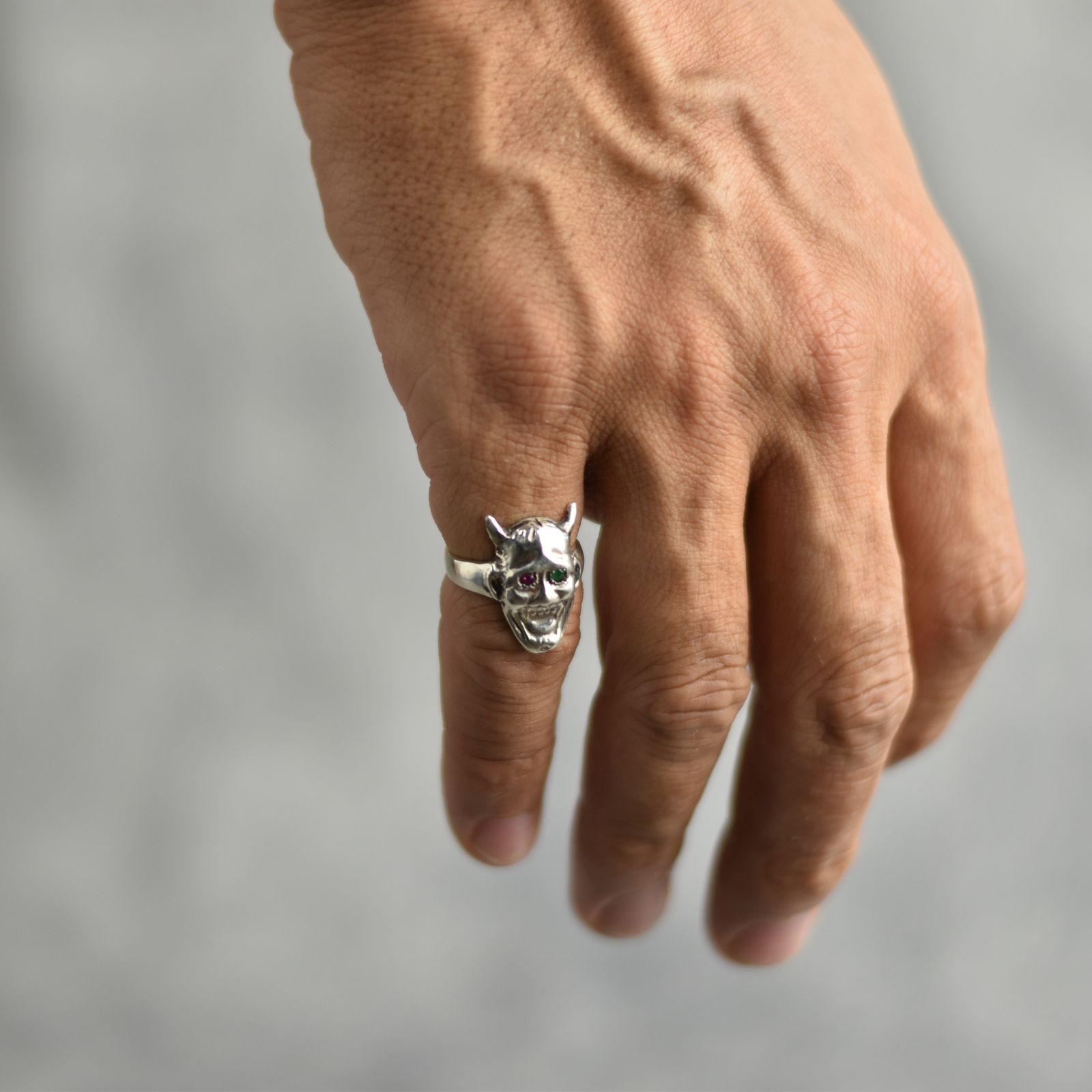Silver925 Pinky Ring "DEVILWIFE" (SILVER) / ピンキーリング