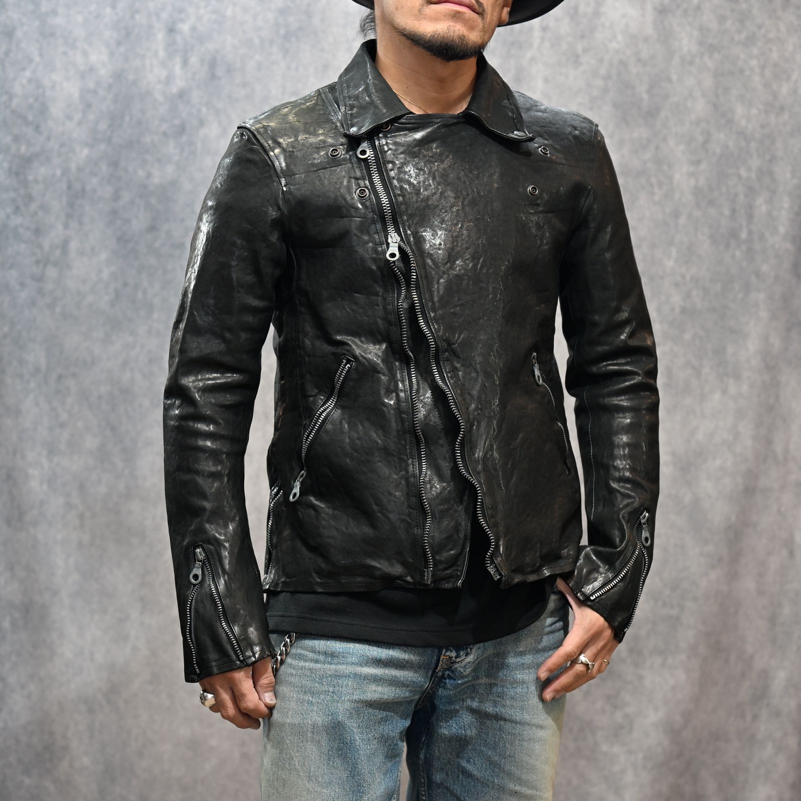 ISAMU KATAYAMA BACKLASH - イタリーショルダー製品染め ダブル