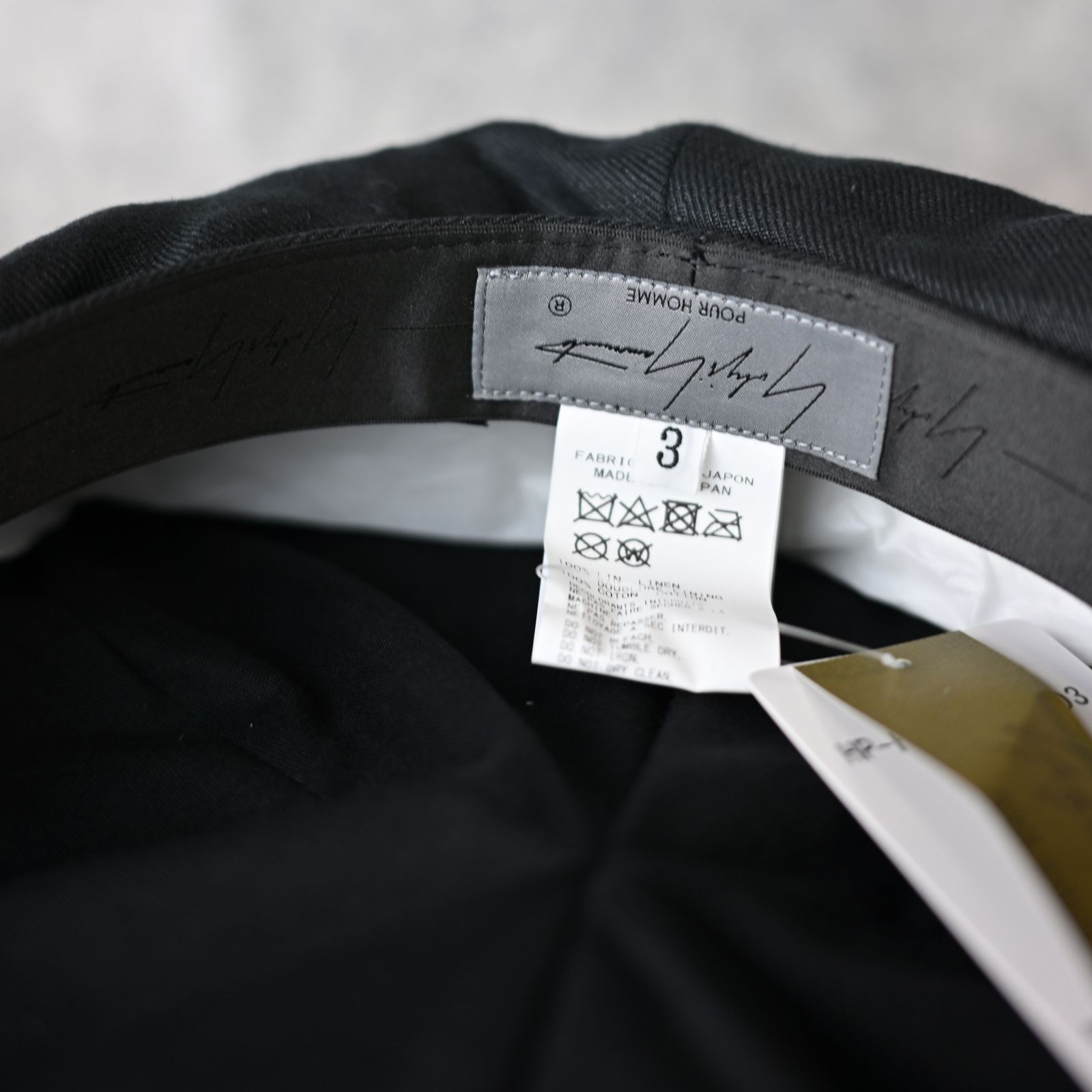 LINEN CSAQUETTE （BLACK） / リネン キャスケット （ブラック） HP-H06-362-2-3