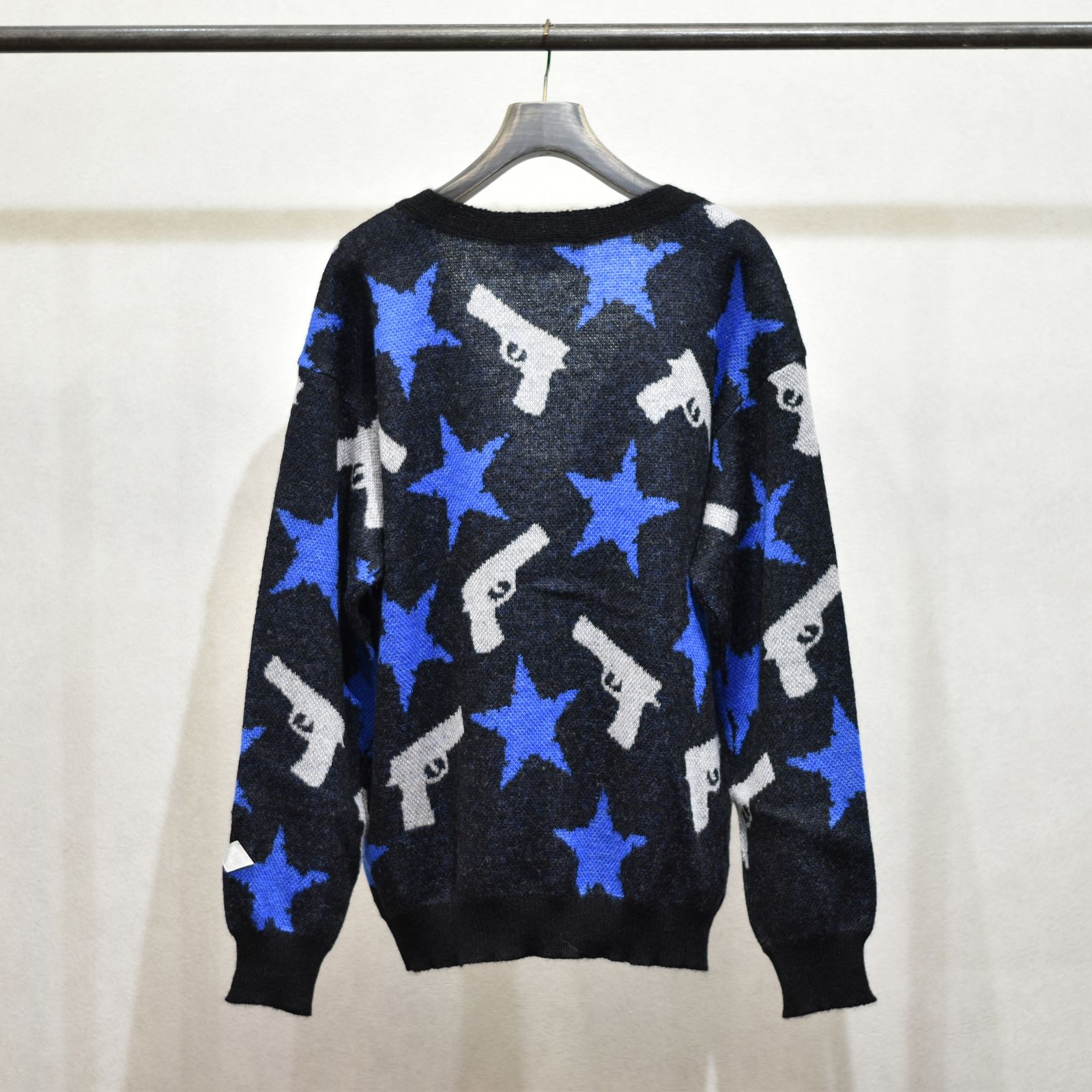 MOHAIR CARDIGAN 'STARS (BK) / モヘアカーディガン