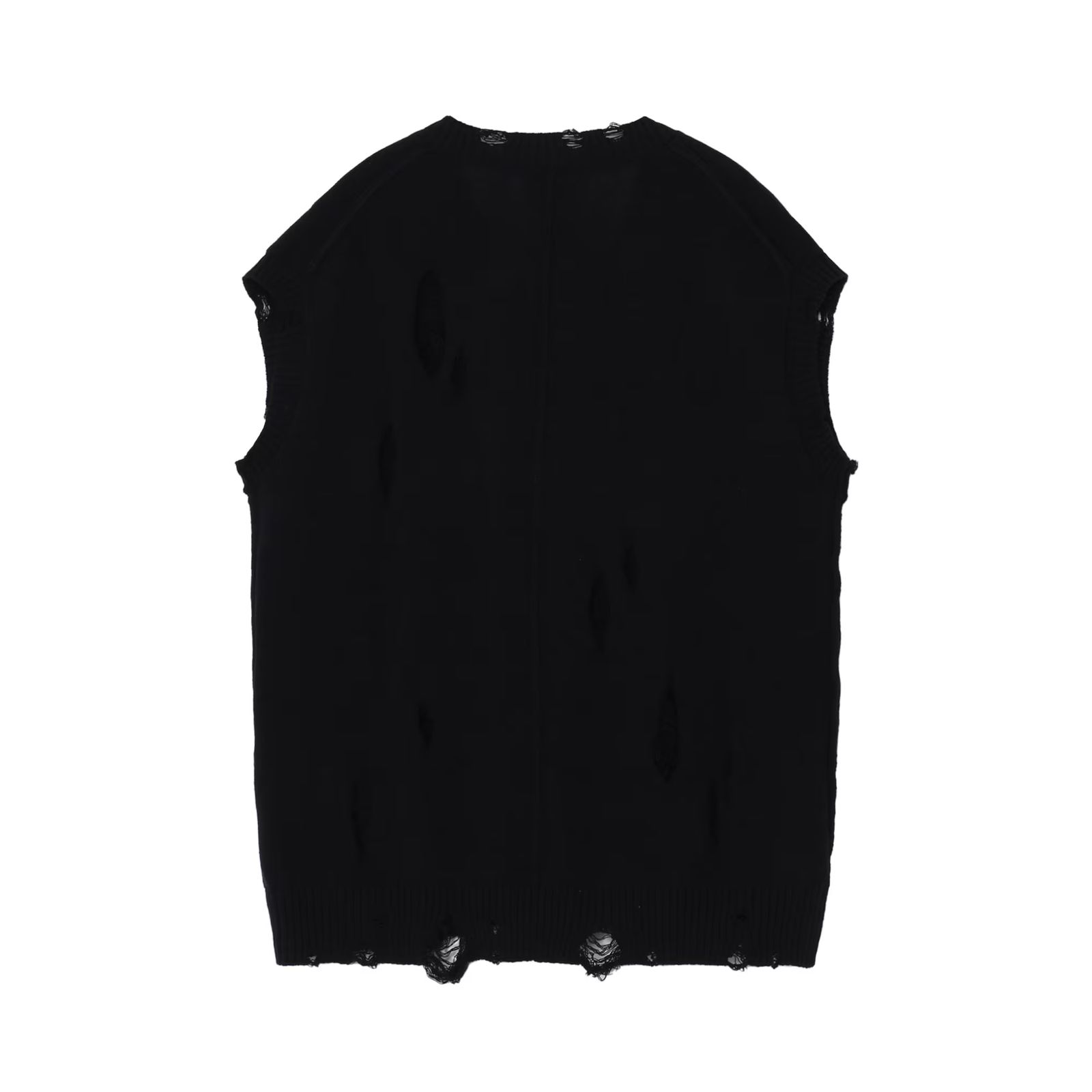7G2P JERSEY V NECK VEST （BLACK） / ニットベスト （ブラック） HP-K13-098