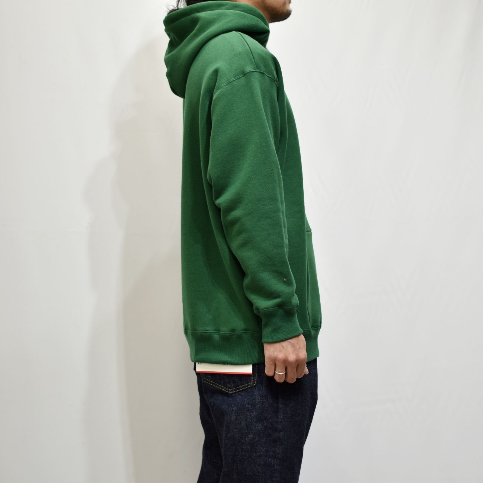 CALEE RC LOGO PULLOVER HOODIE (GREEN)