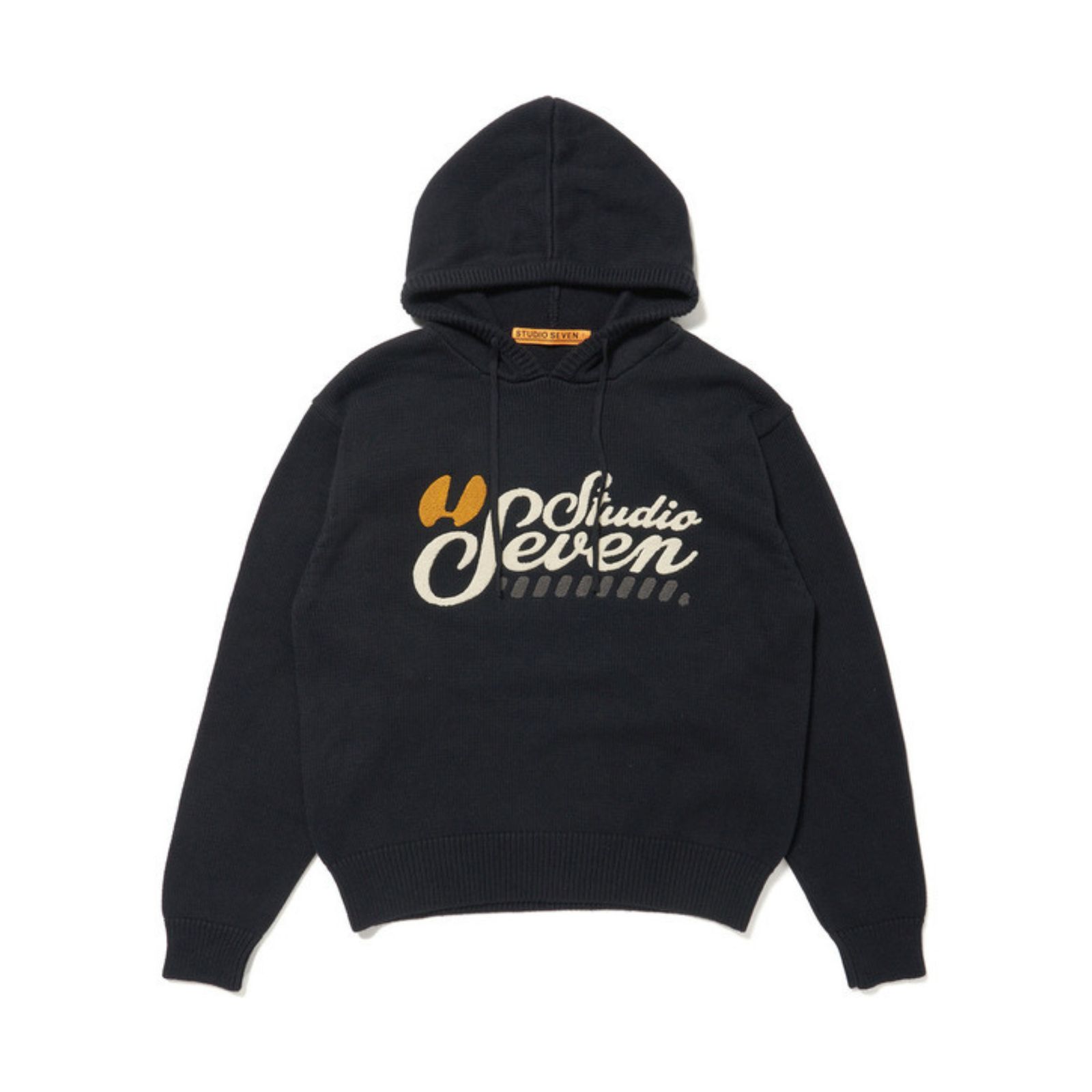 Logo Knit Hoodie （BLACK） / ロゴニット フーディー （ブラック）