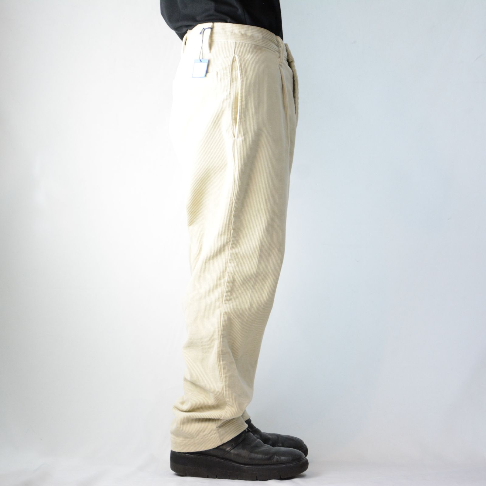 Porter Classic - CORDUROY STRAIGHT PANTS (OFF WHITE) コーデュロイ