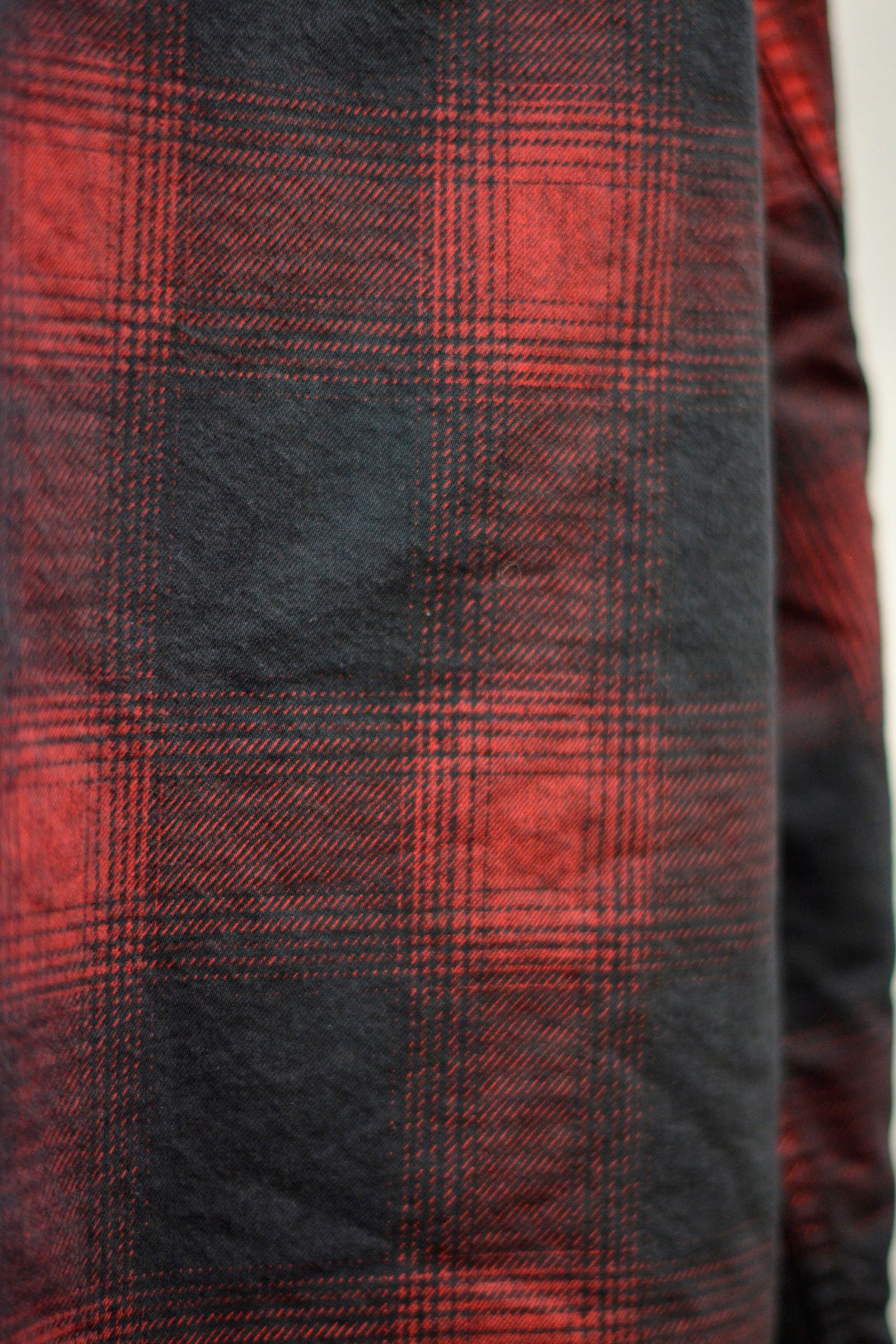 Black Denim Check Quiltriner Shirt BZ RPT